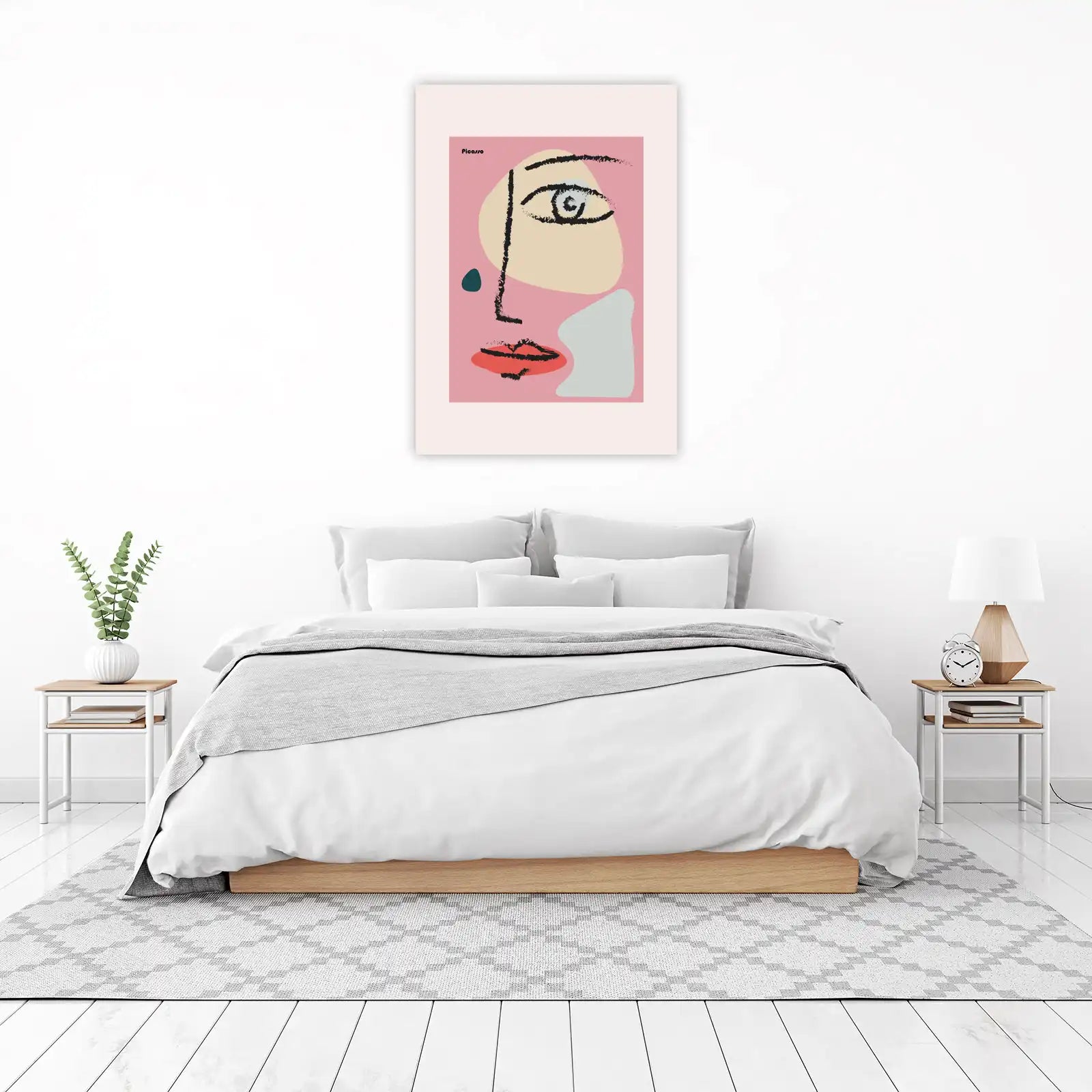 Abstract Face Picasso Style Wall Art