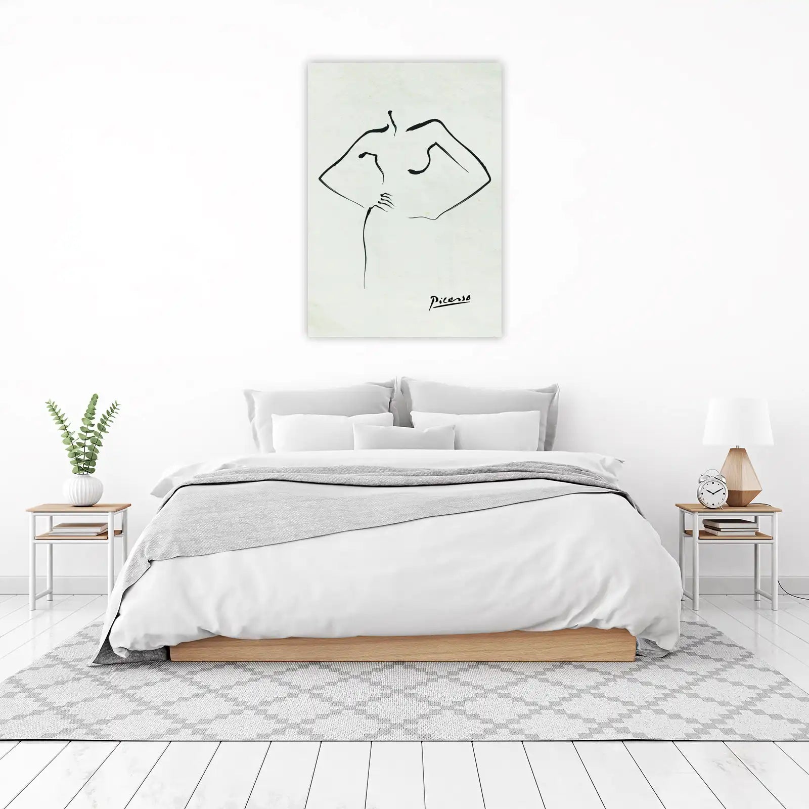 Minimalist Figure Black & White Wall Art