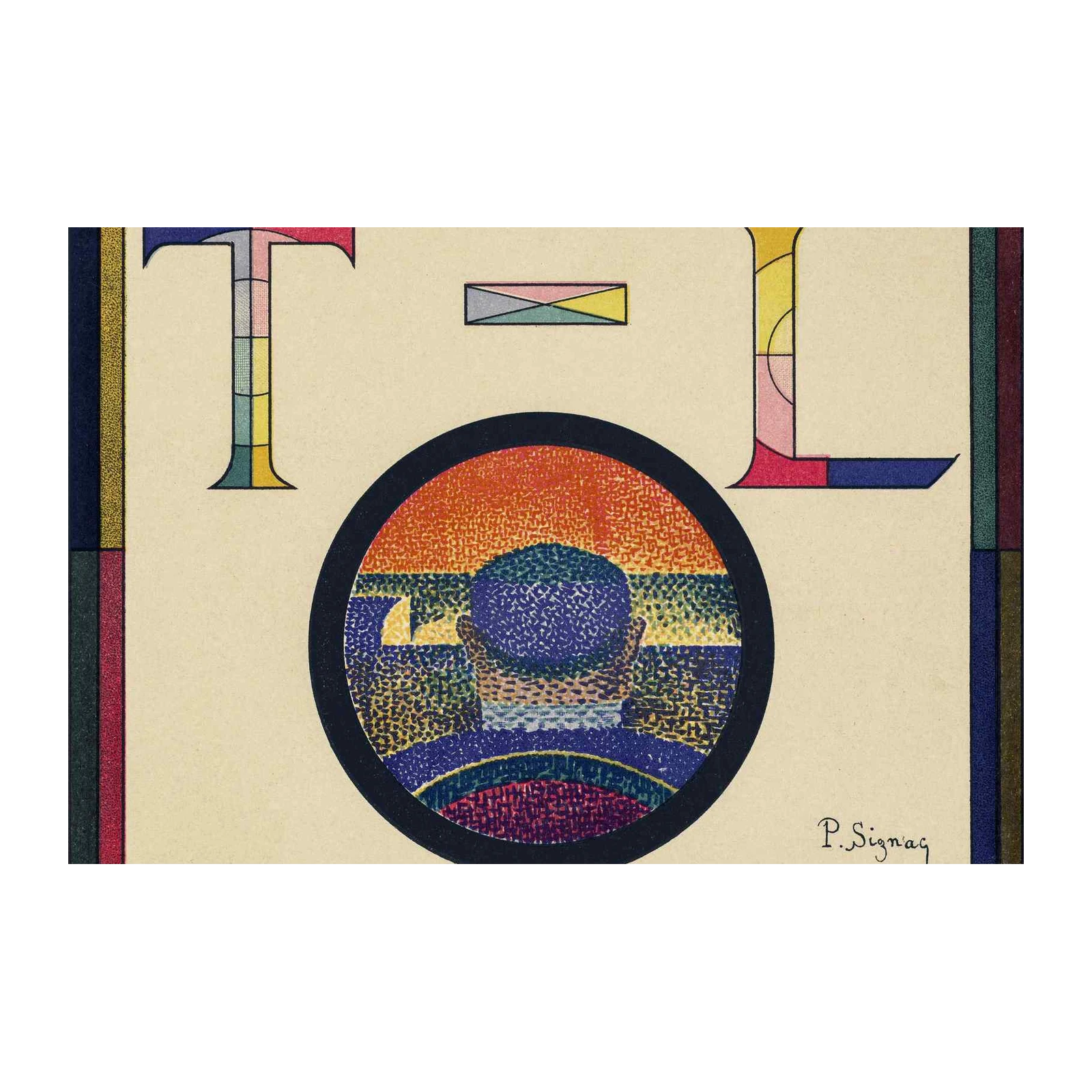 Neo-Impressionist Alphabet 'TOL' Wall Art