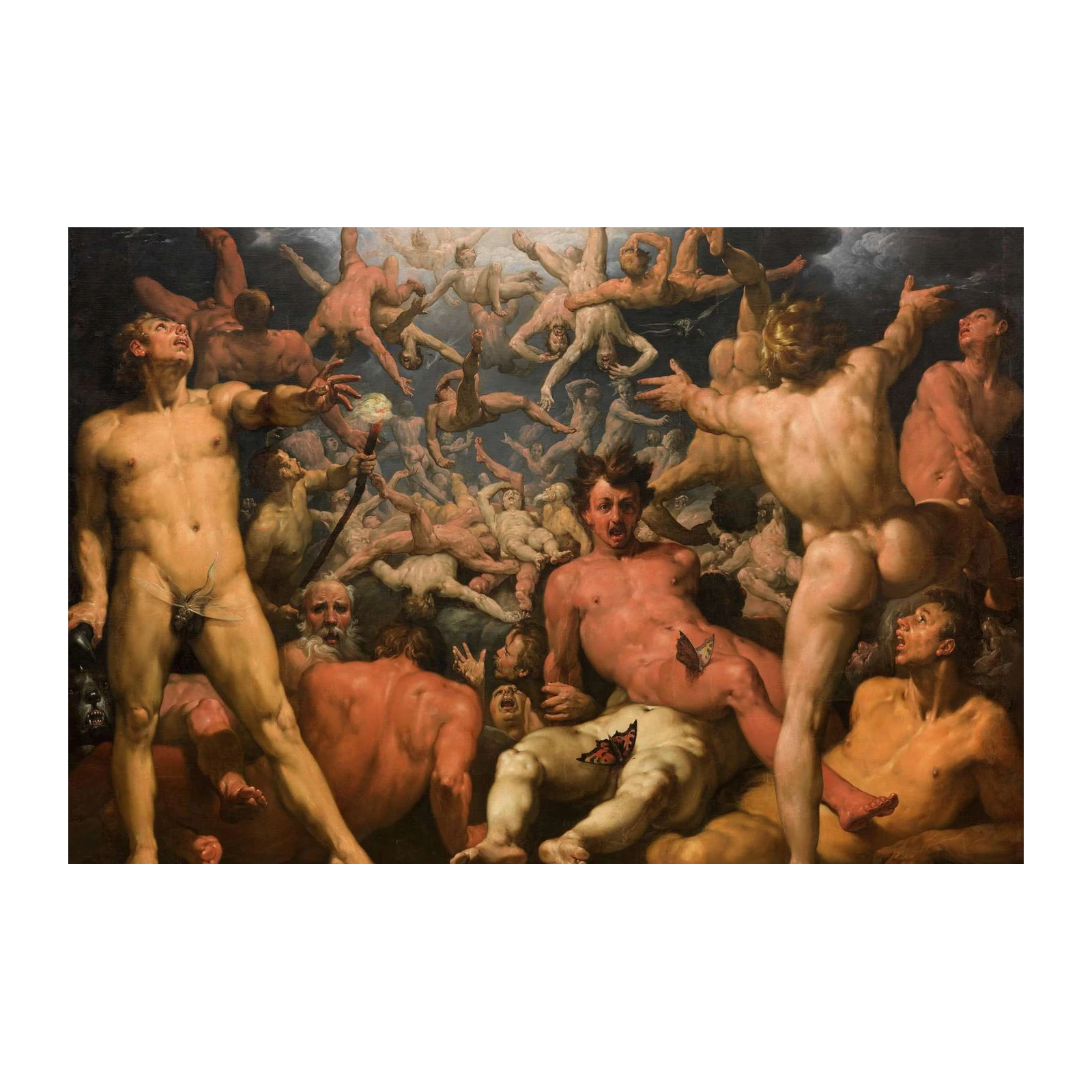 Baroque Figures Dramatic Fall Wall Art