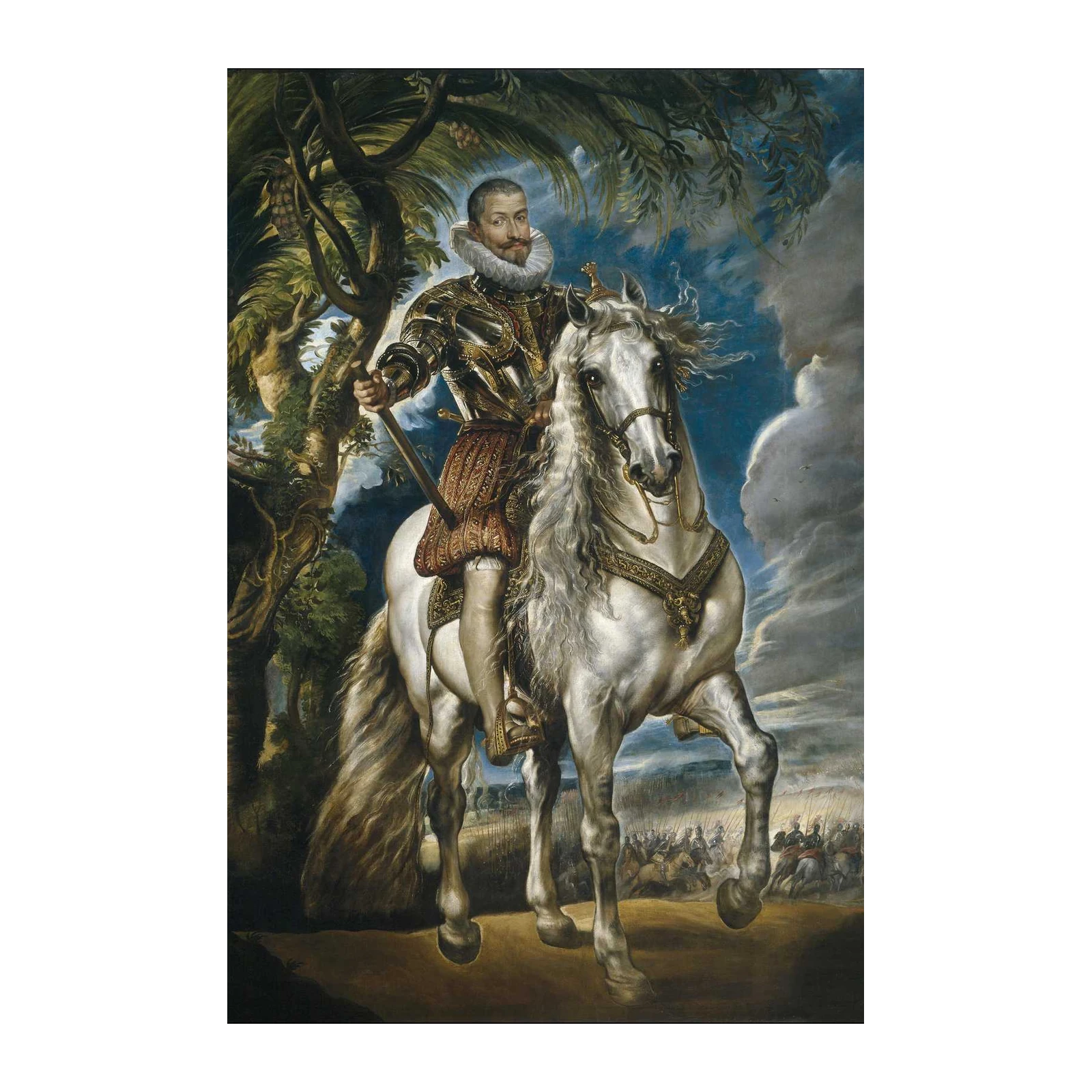 Equestrian Portrait of Philip IV Wall Art