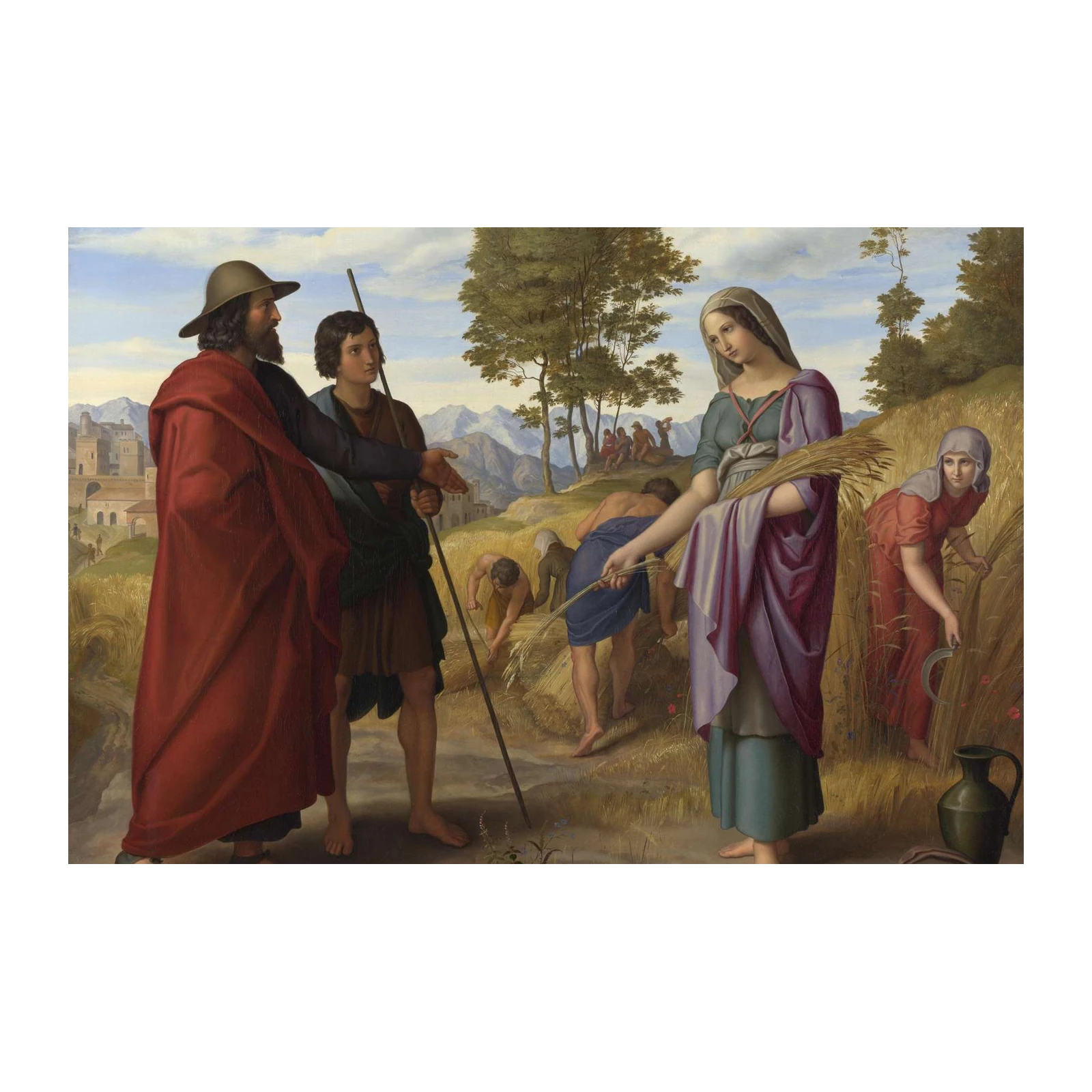 Biblical Harvest Scene Wall Art
