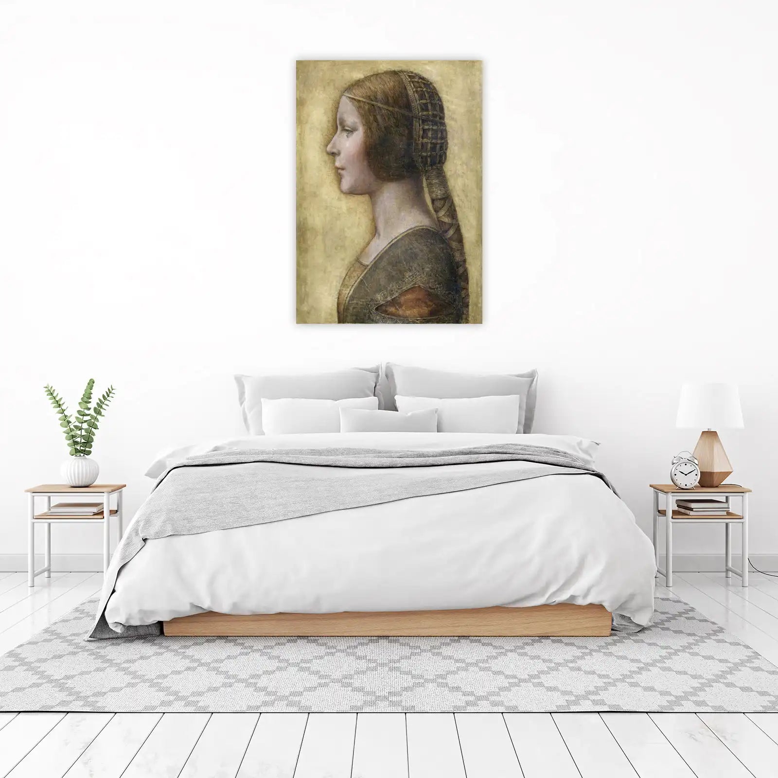 Renaissance Portrait Lady Profile Wall Art