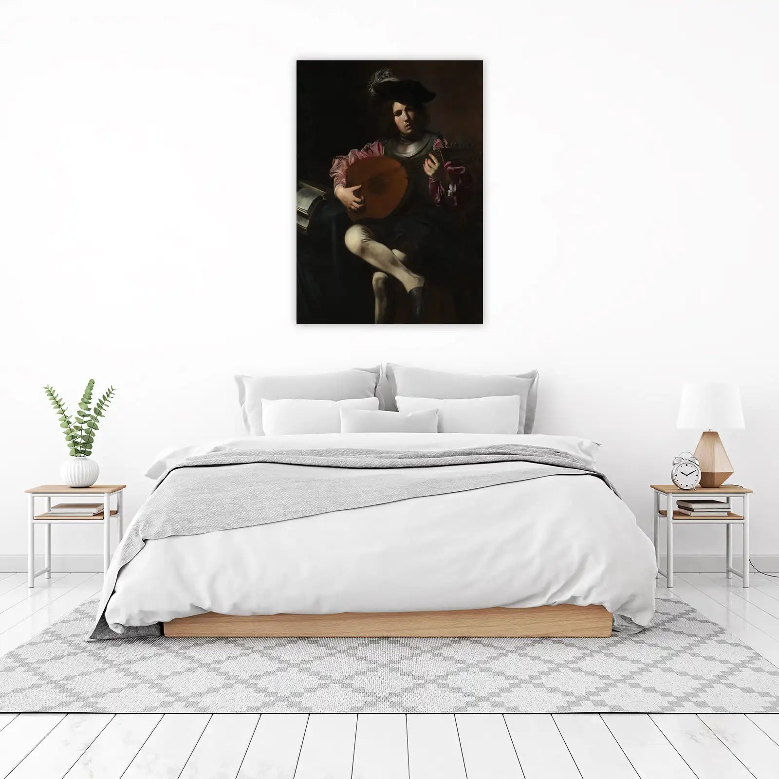 Baroque Lute Player Wall Art