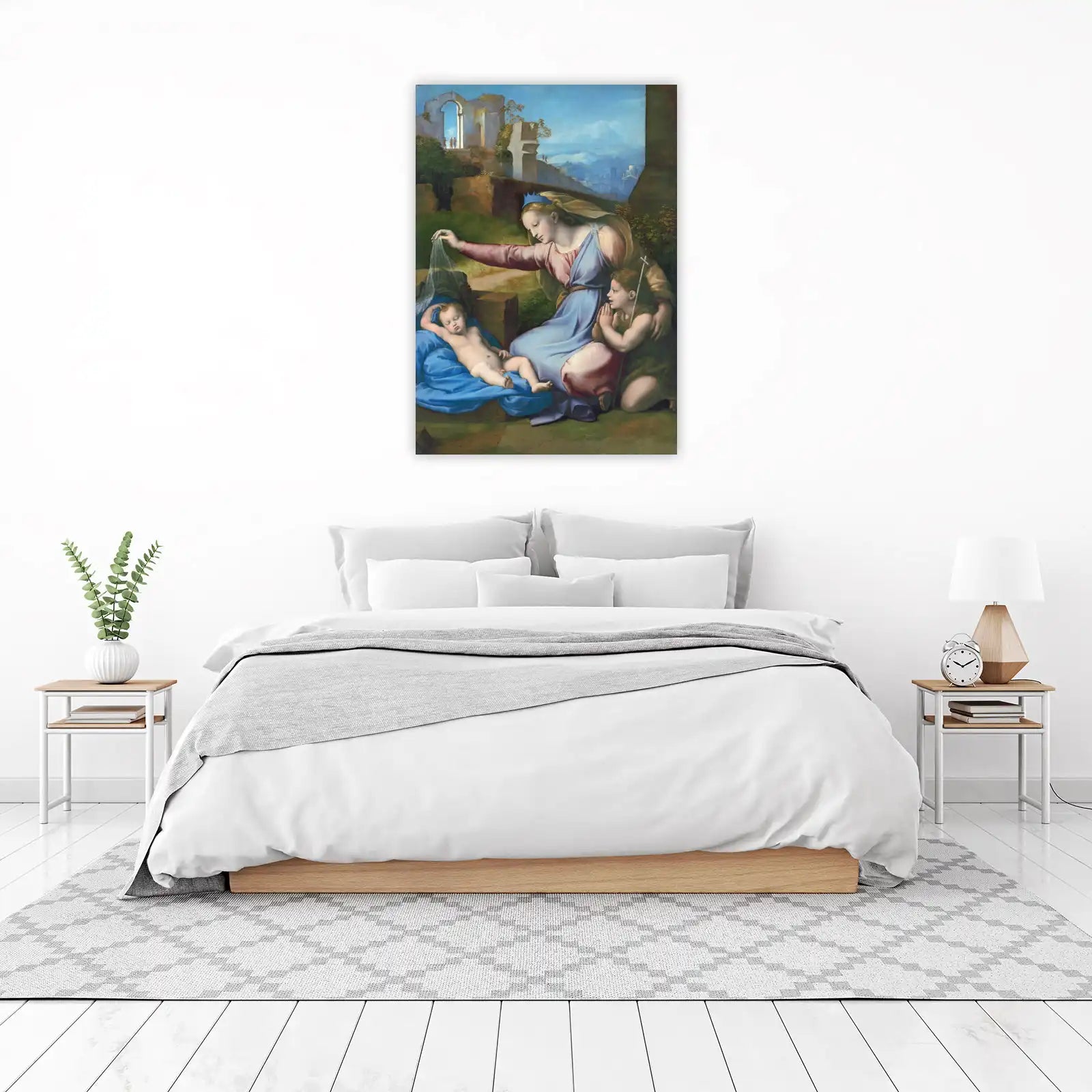 Madonna and Child with Saint John Wall Art