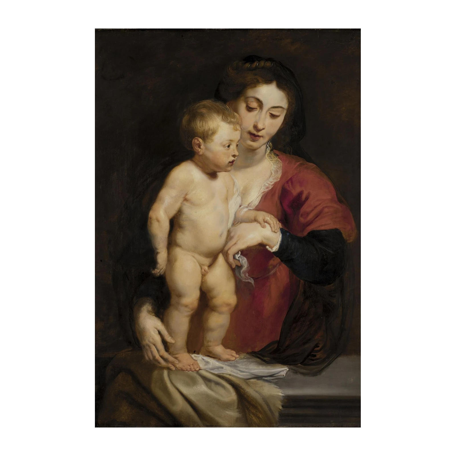 Madonna and Child Baroque Masterpiece Wall Art