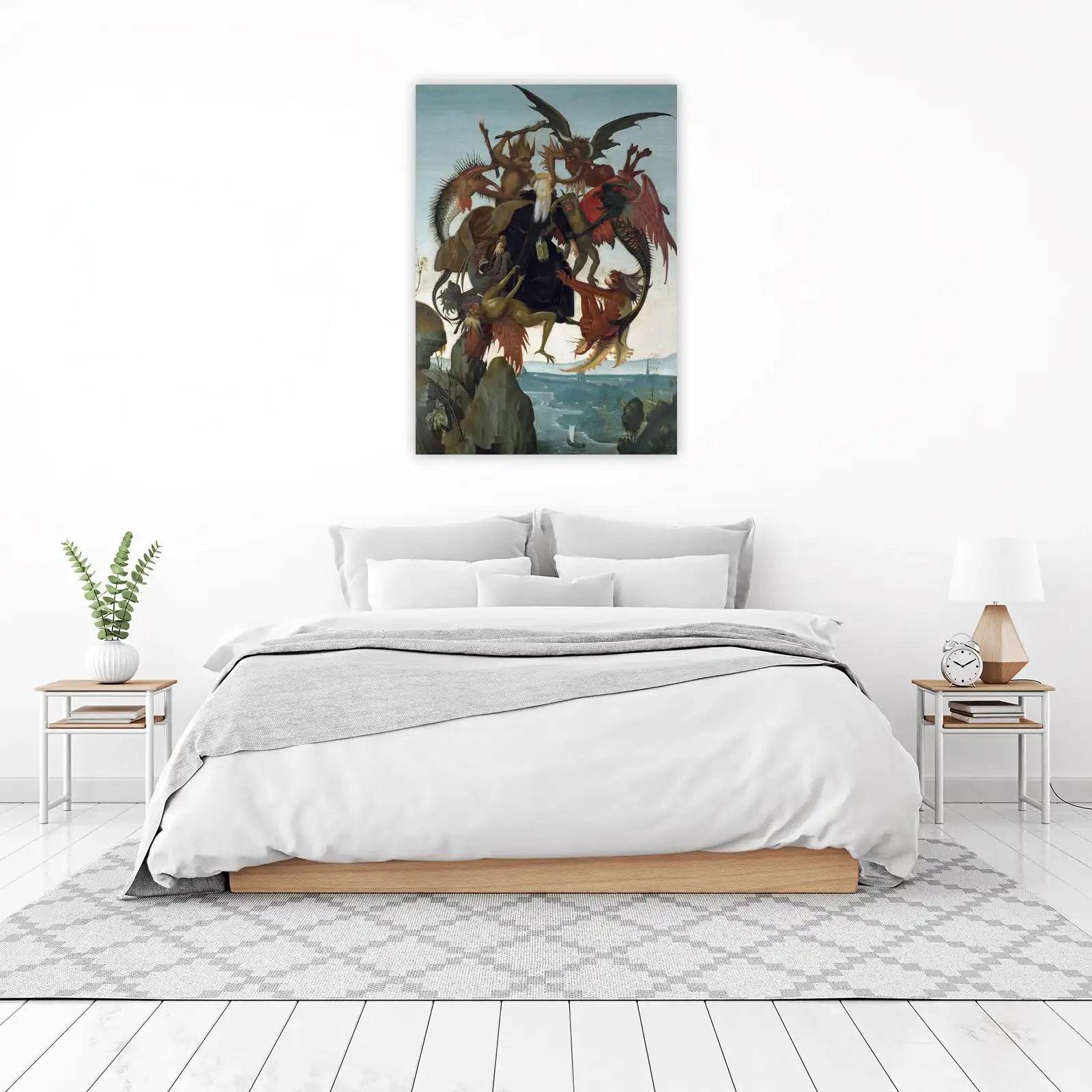 Saint's Triumph Over Demons Wall Art