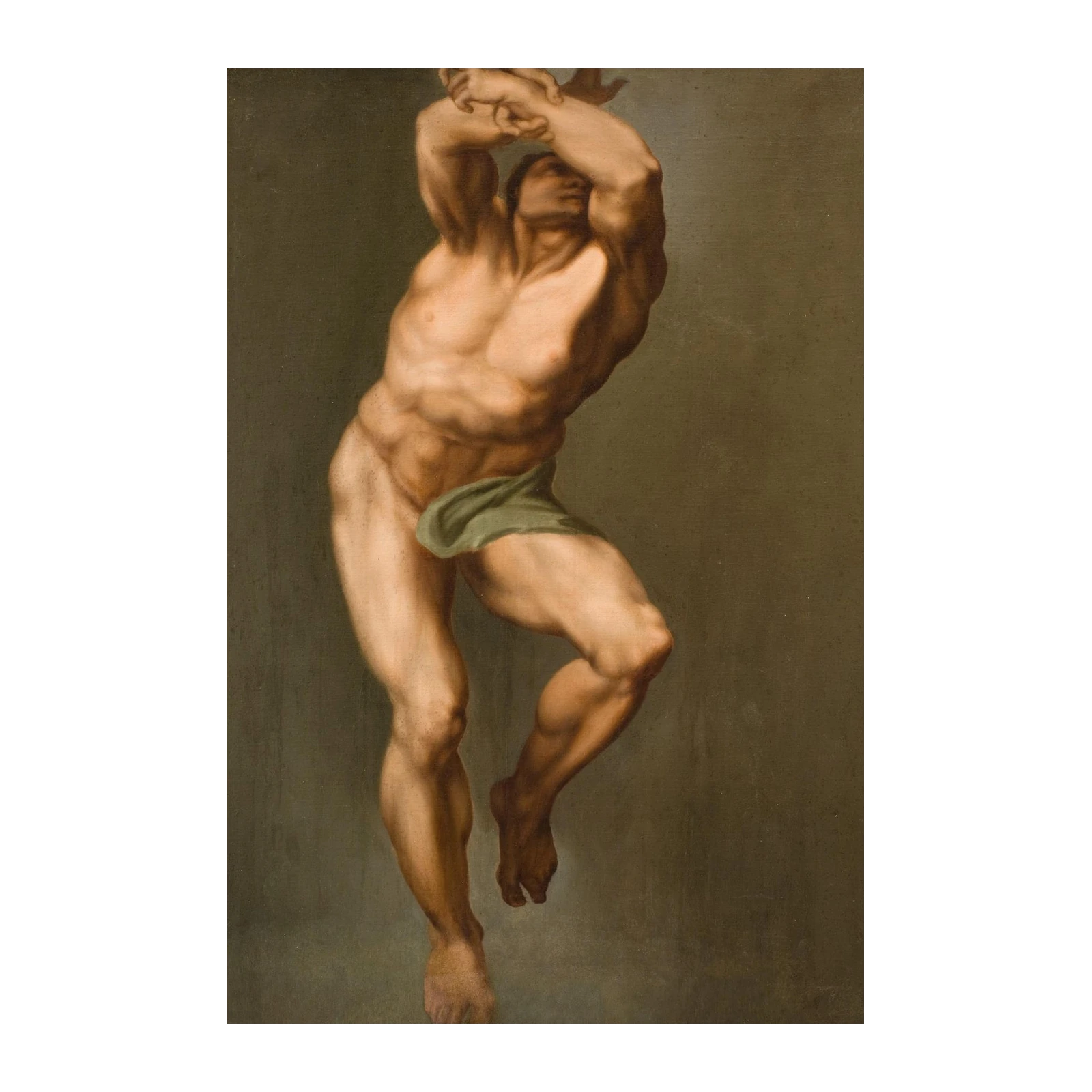 Classical Nude Man Study Wall Art