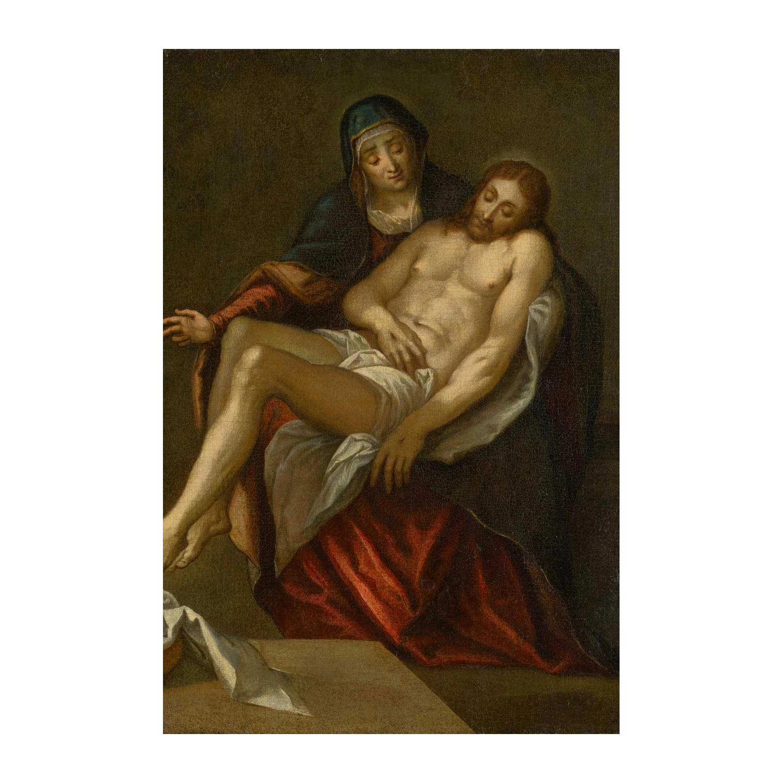 Pieta Religious Art - Mother & Son Wall Art