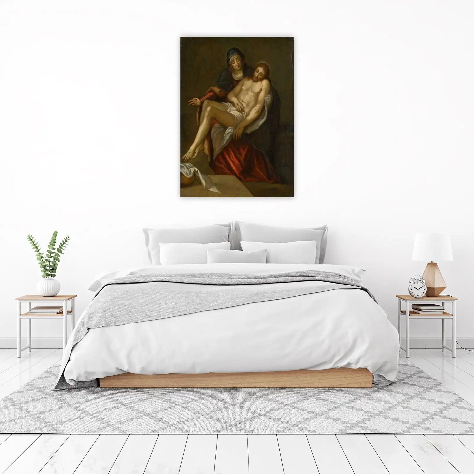 Pieta Religious Art - Mother & Son Wall Art