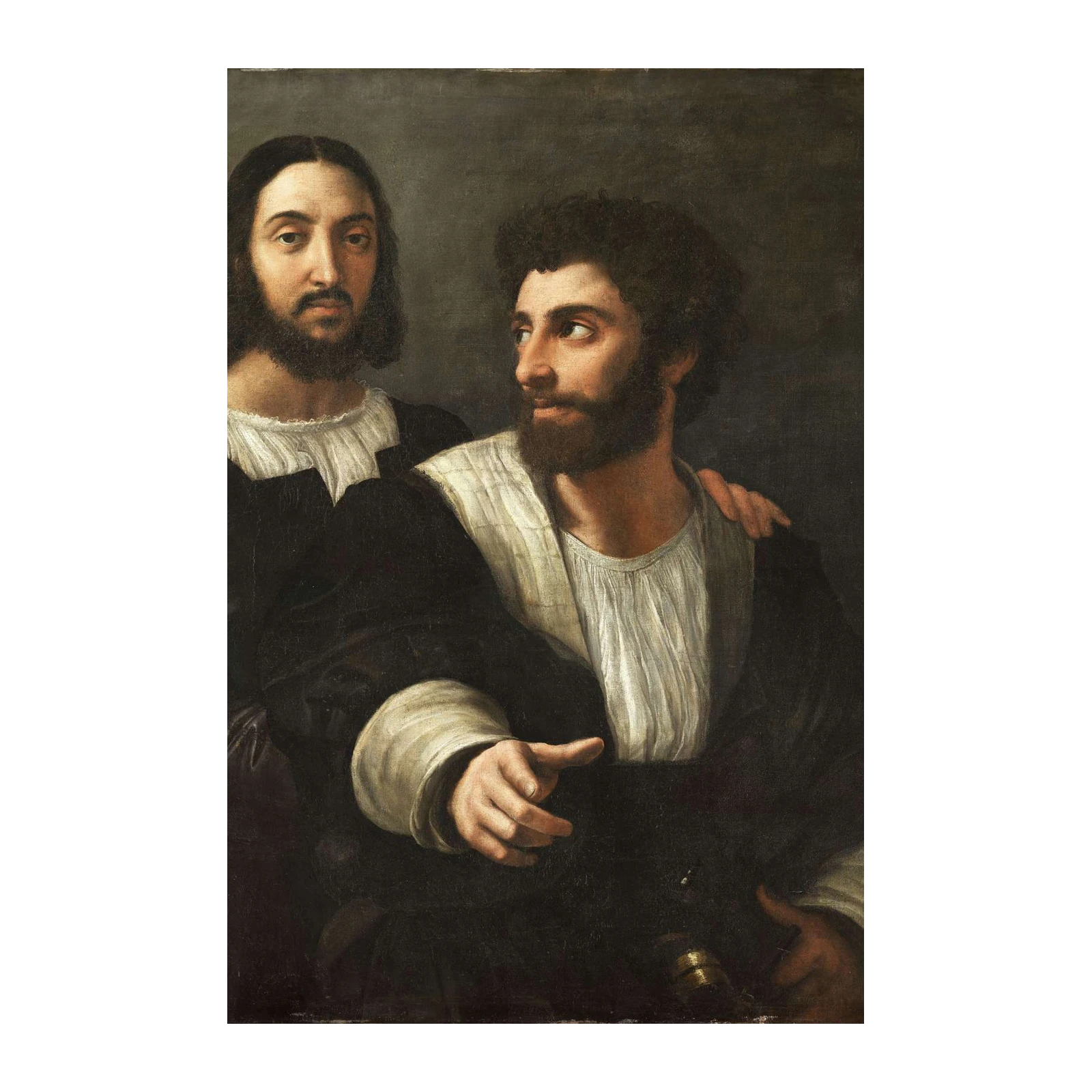 Renaissance Portrait Duo Oil Painting Wall Art