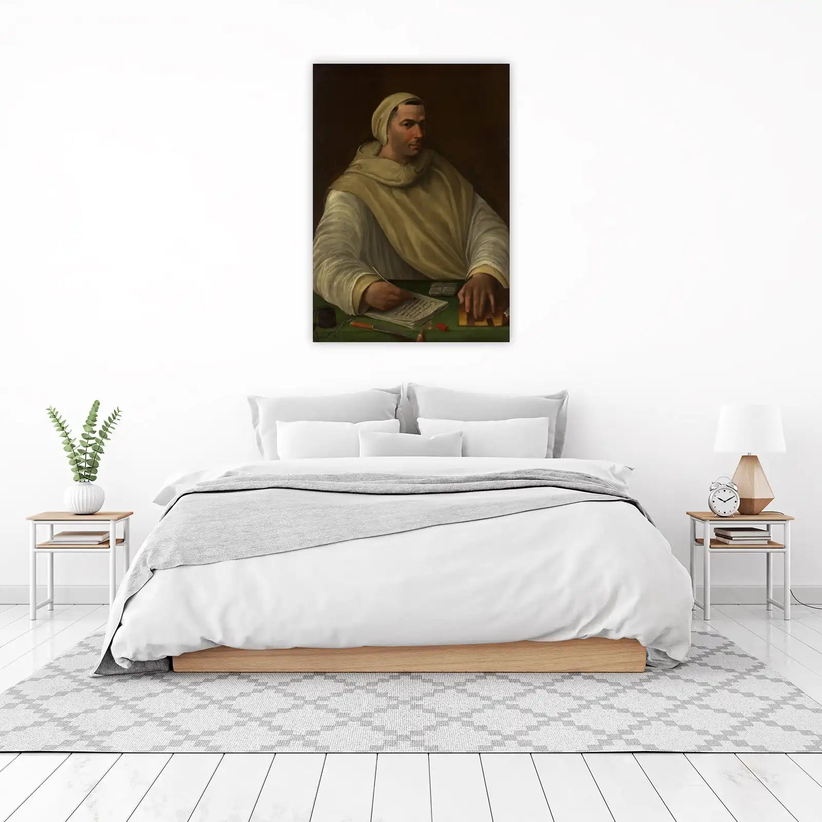 Renaissance Monk Portrait Historical Wall Art