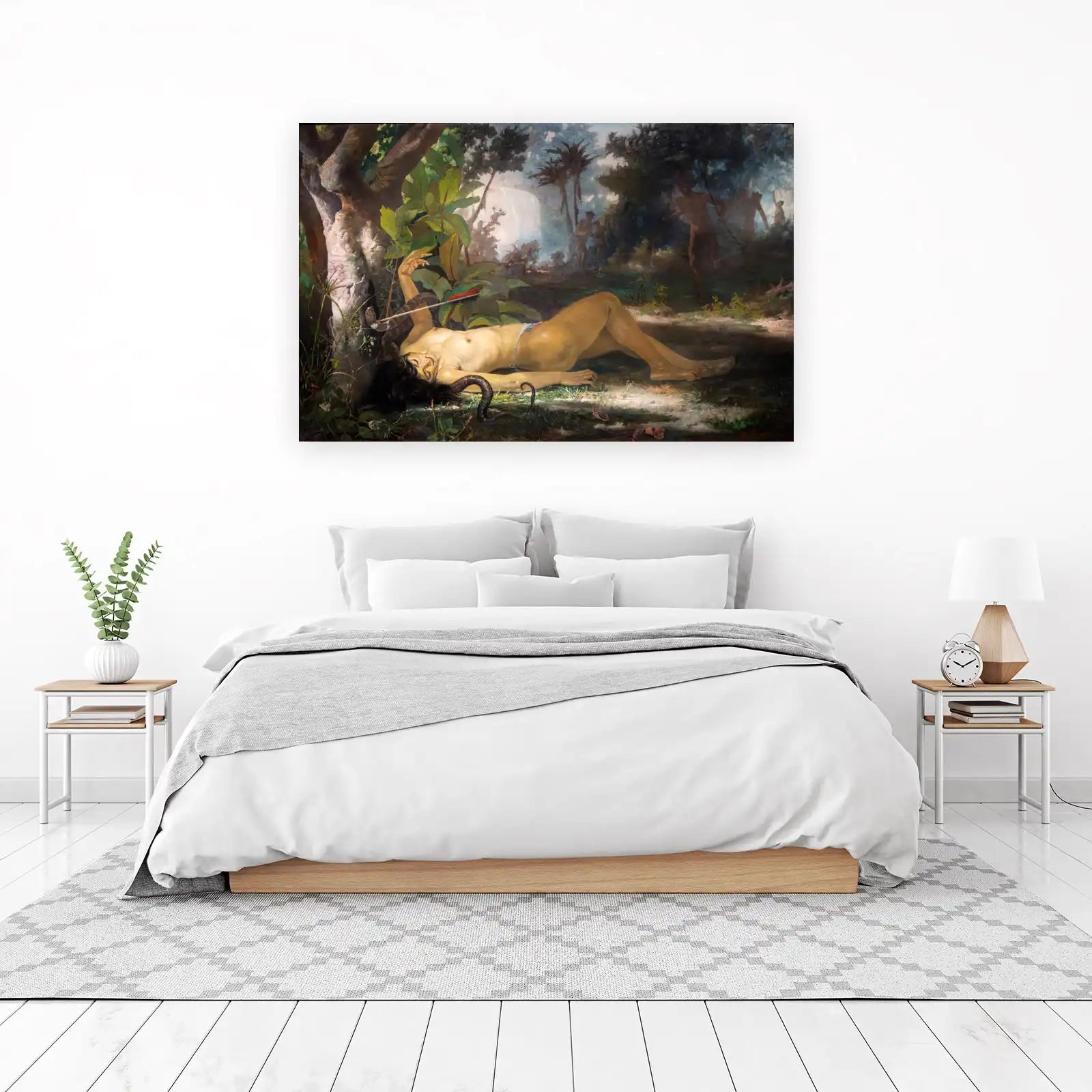 Dramatic Jungle Scene Oil Painting Wall Art