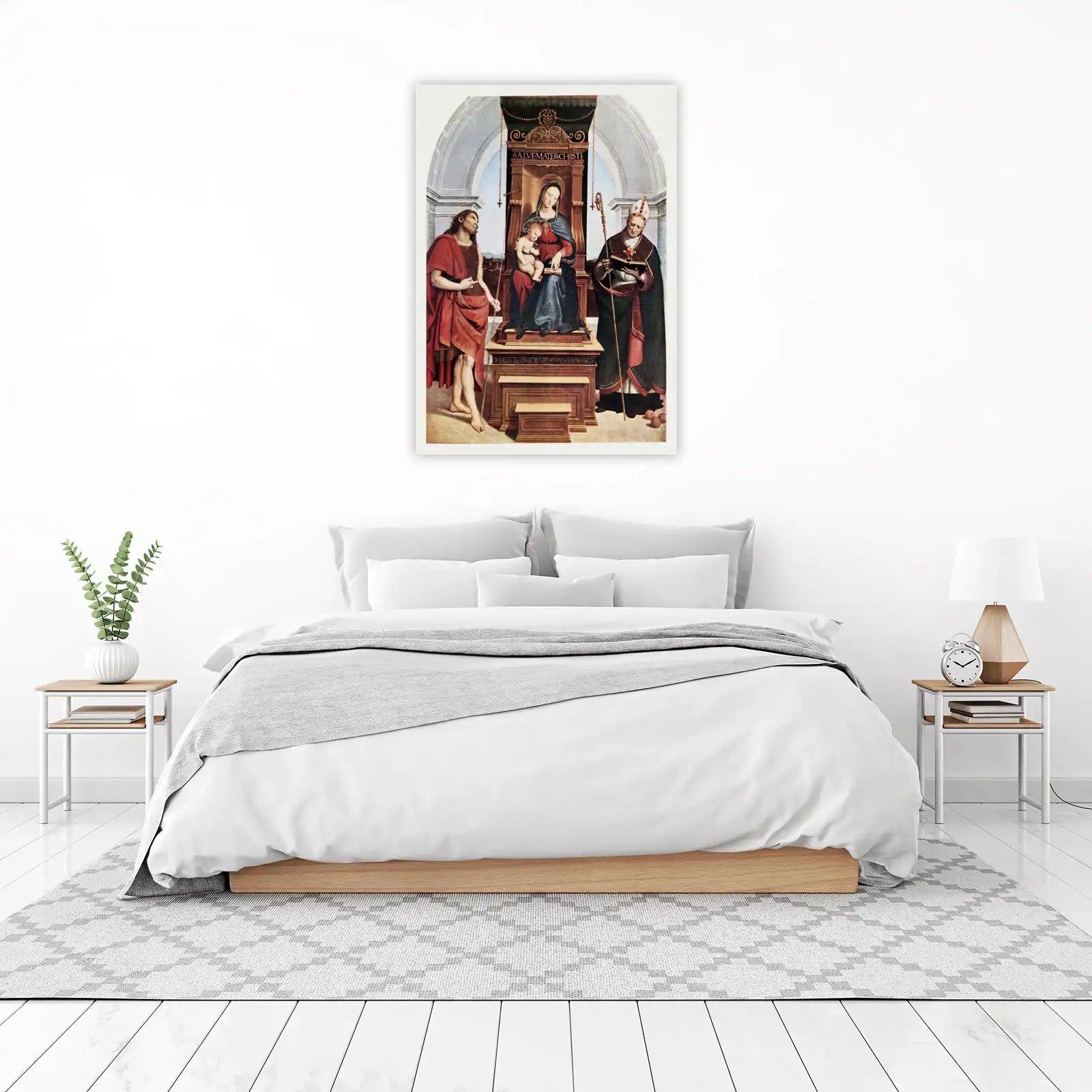 Madonna and Child with St. John the Baptist and St. Jerome Wall Art