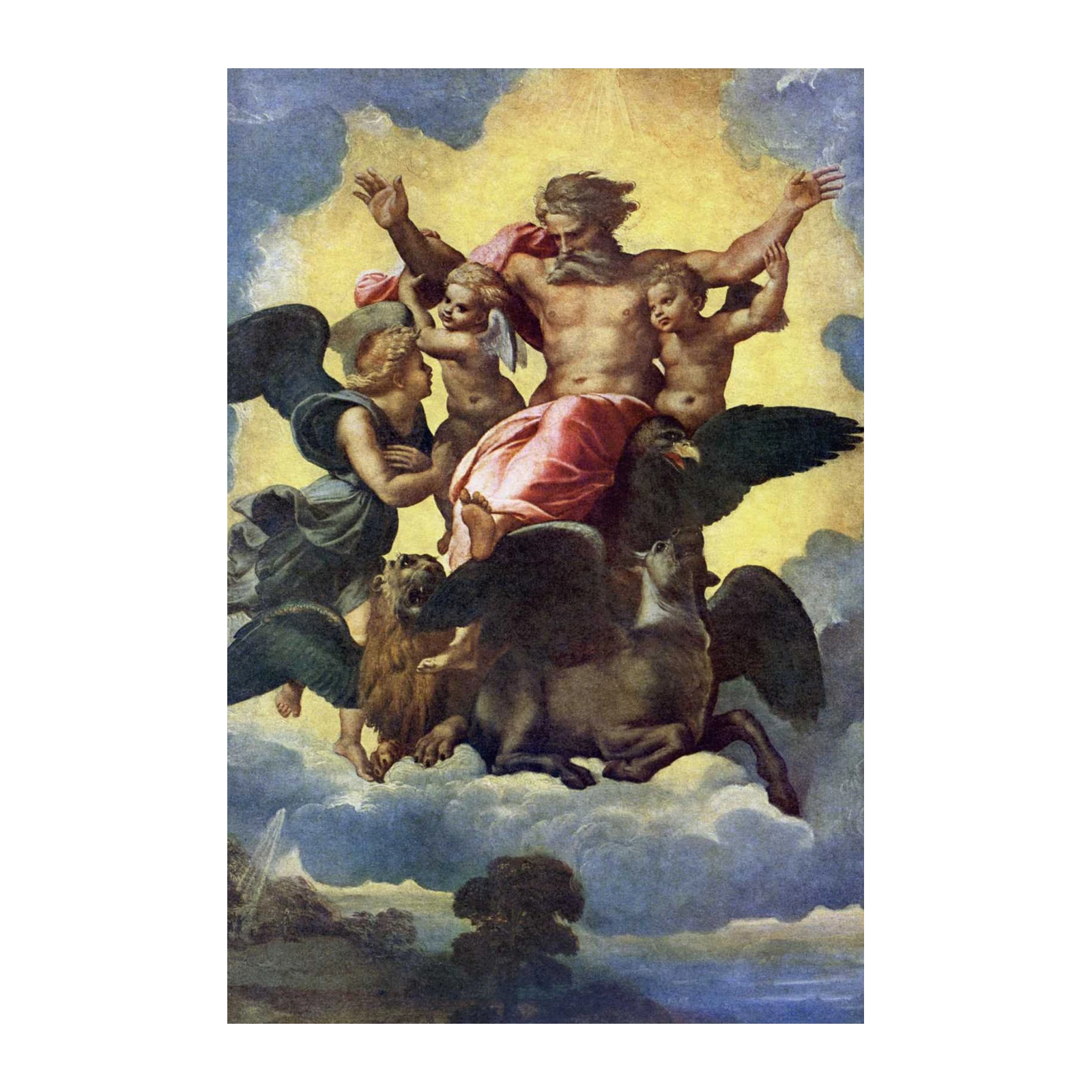 Divine Ascent Mythological Art Wall Art