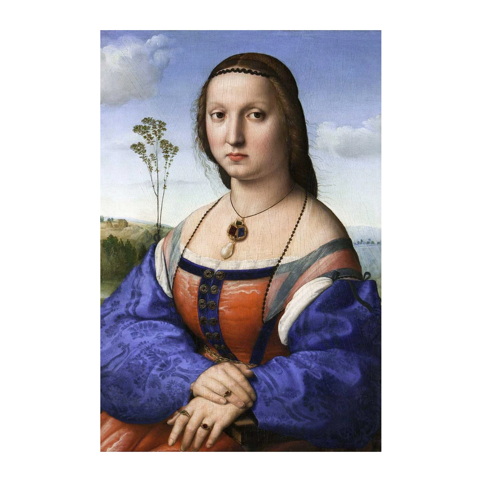 Renaissance Portrait Lady Wall Art