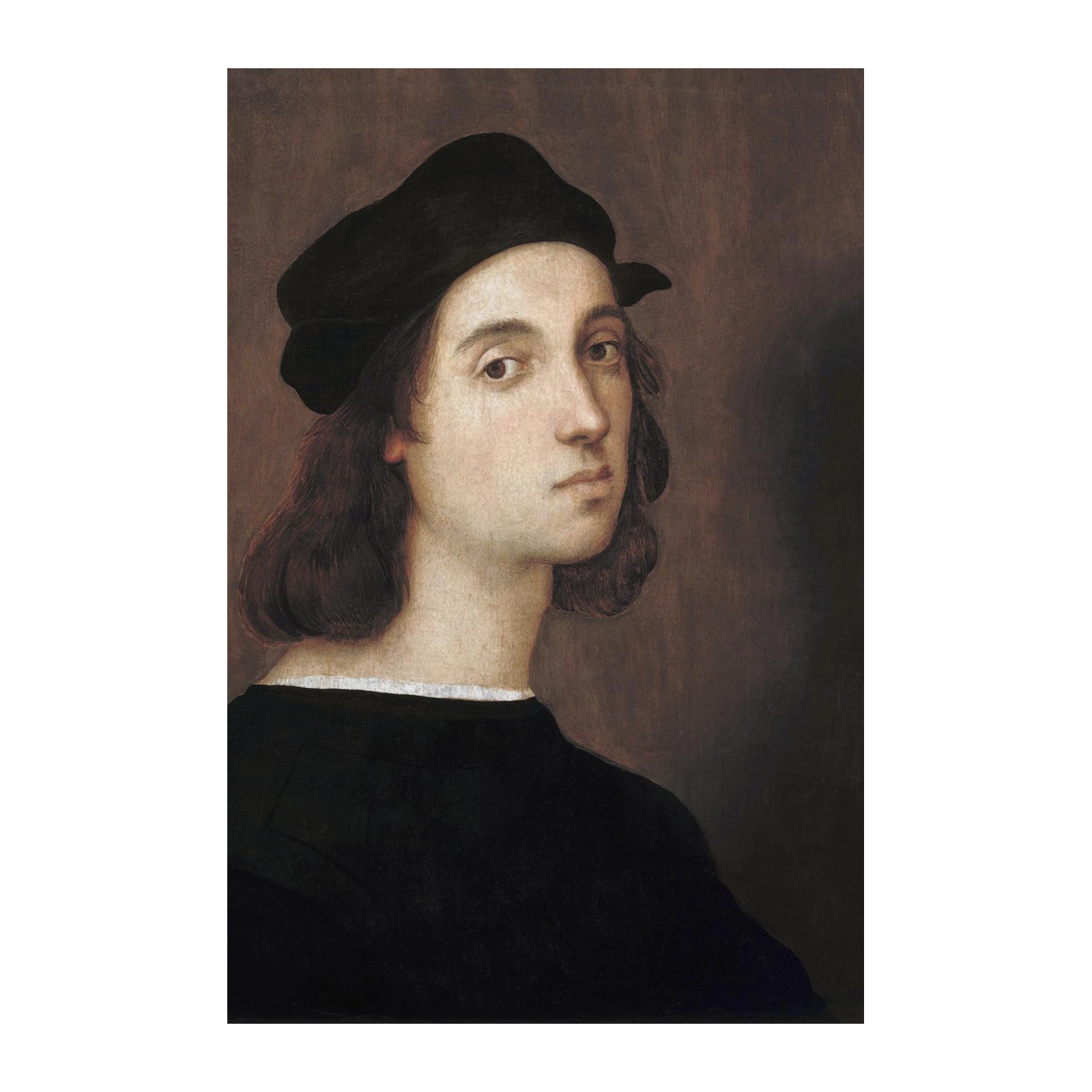 Renaissance Portrait Black Hat Wall Art