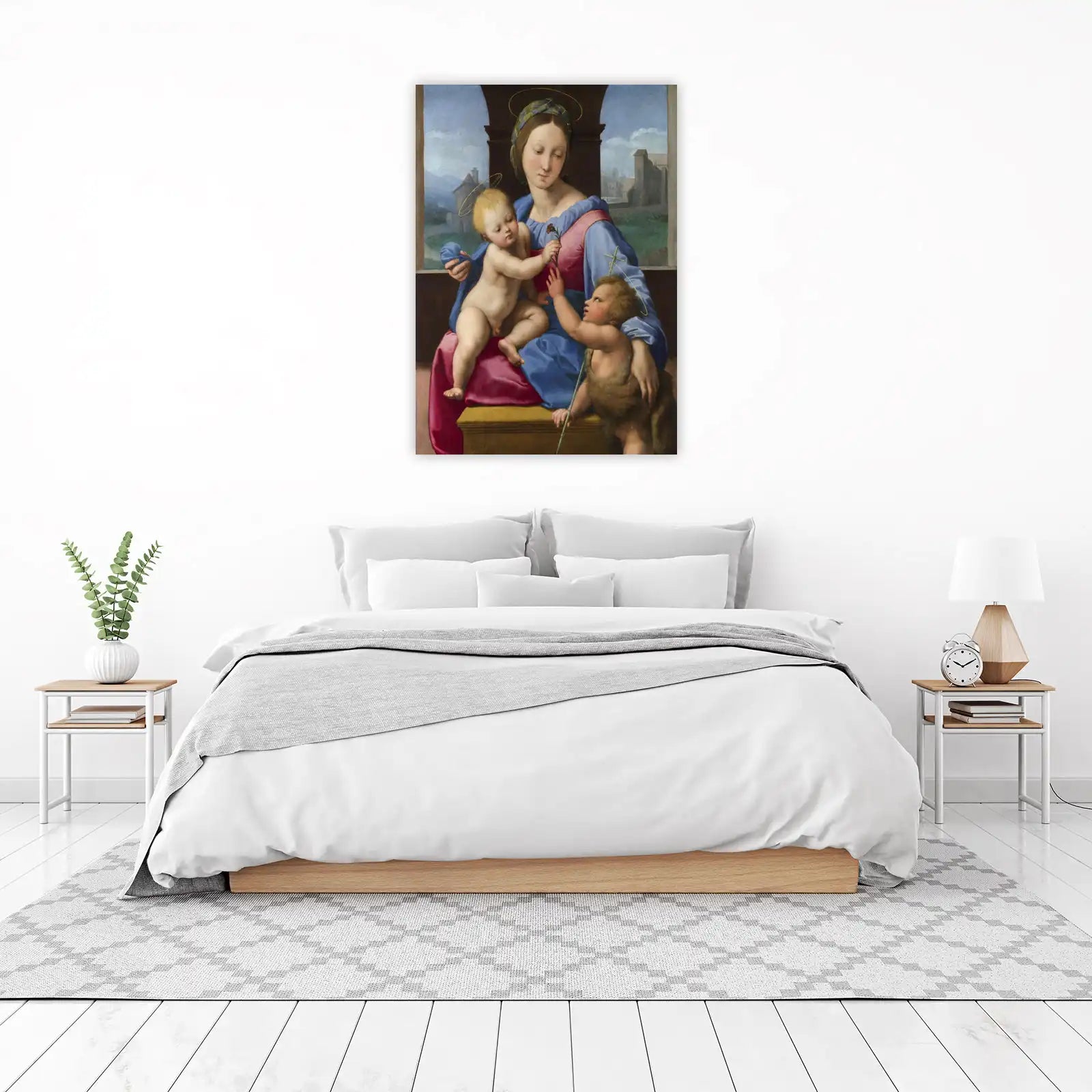 Madonna and Child with Saint John Wall Art