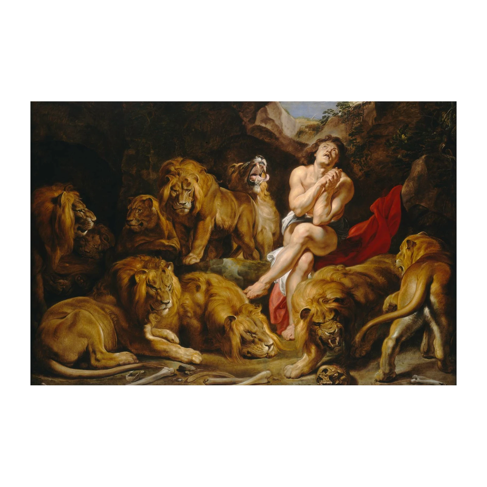 Saint Daniel in the Lions' Den Wall Art