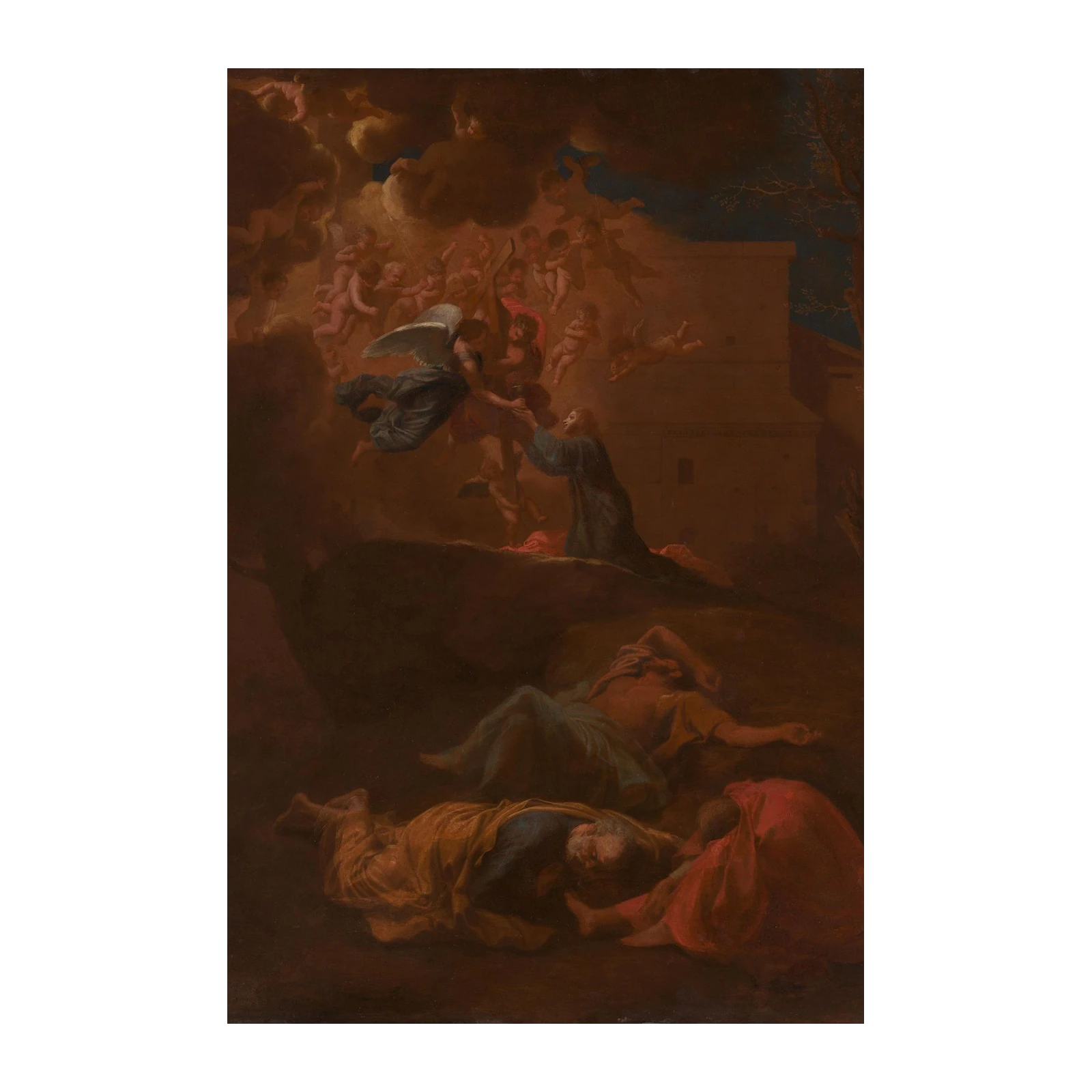Angelic Vision Baroque Religious Wall Art