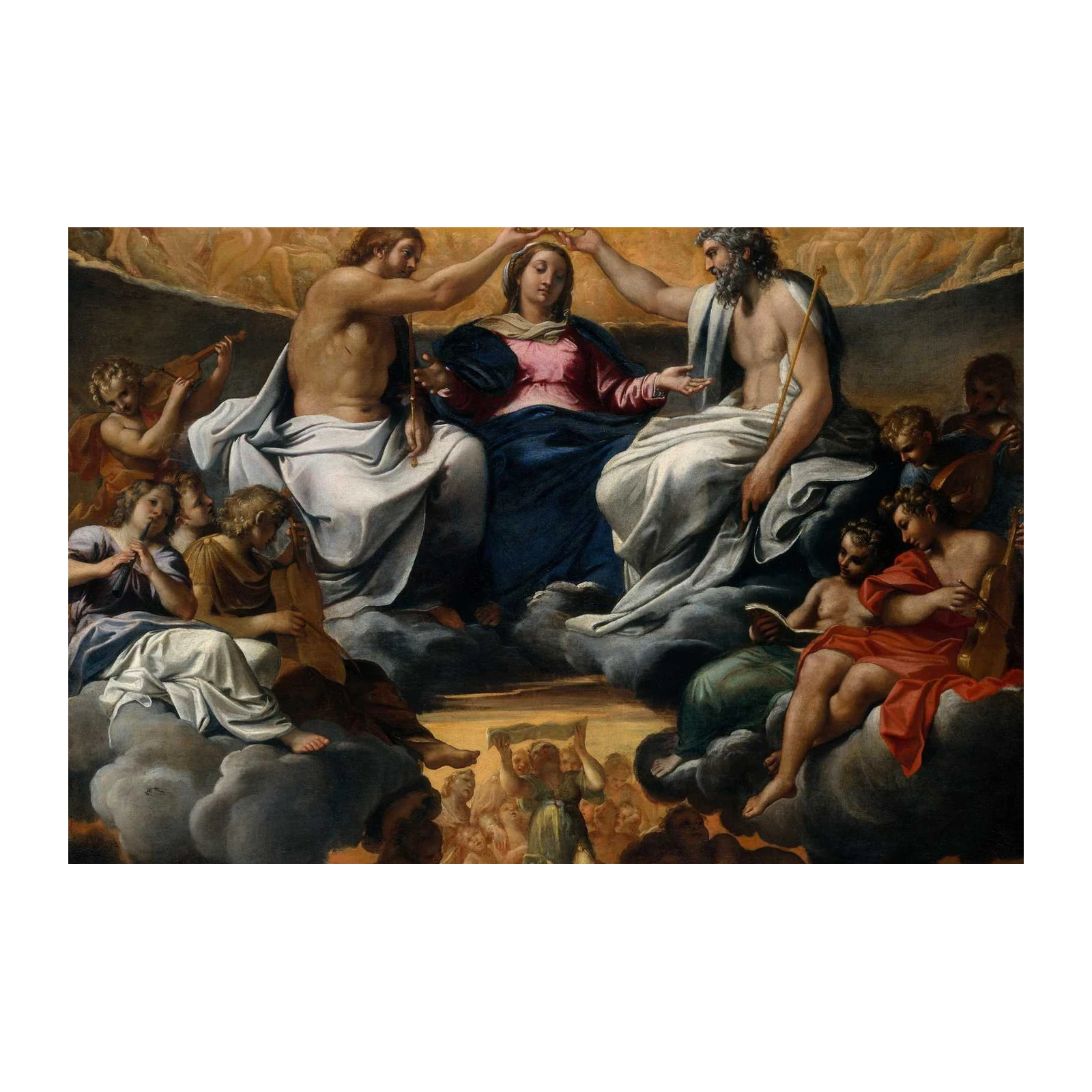 Coronation of the Virgin Classical Art Wall Art