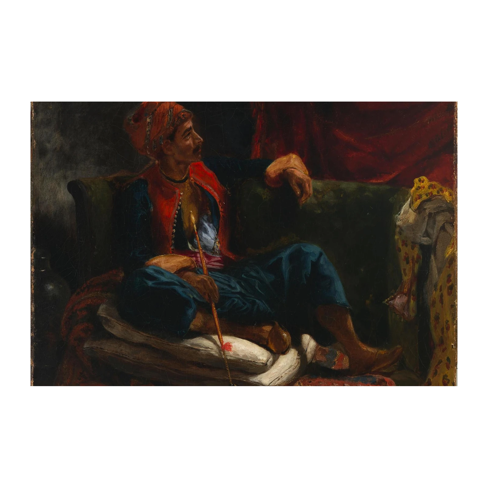 Oriental Man with Hookah Wall Art