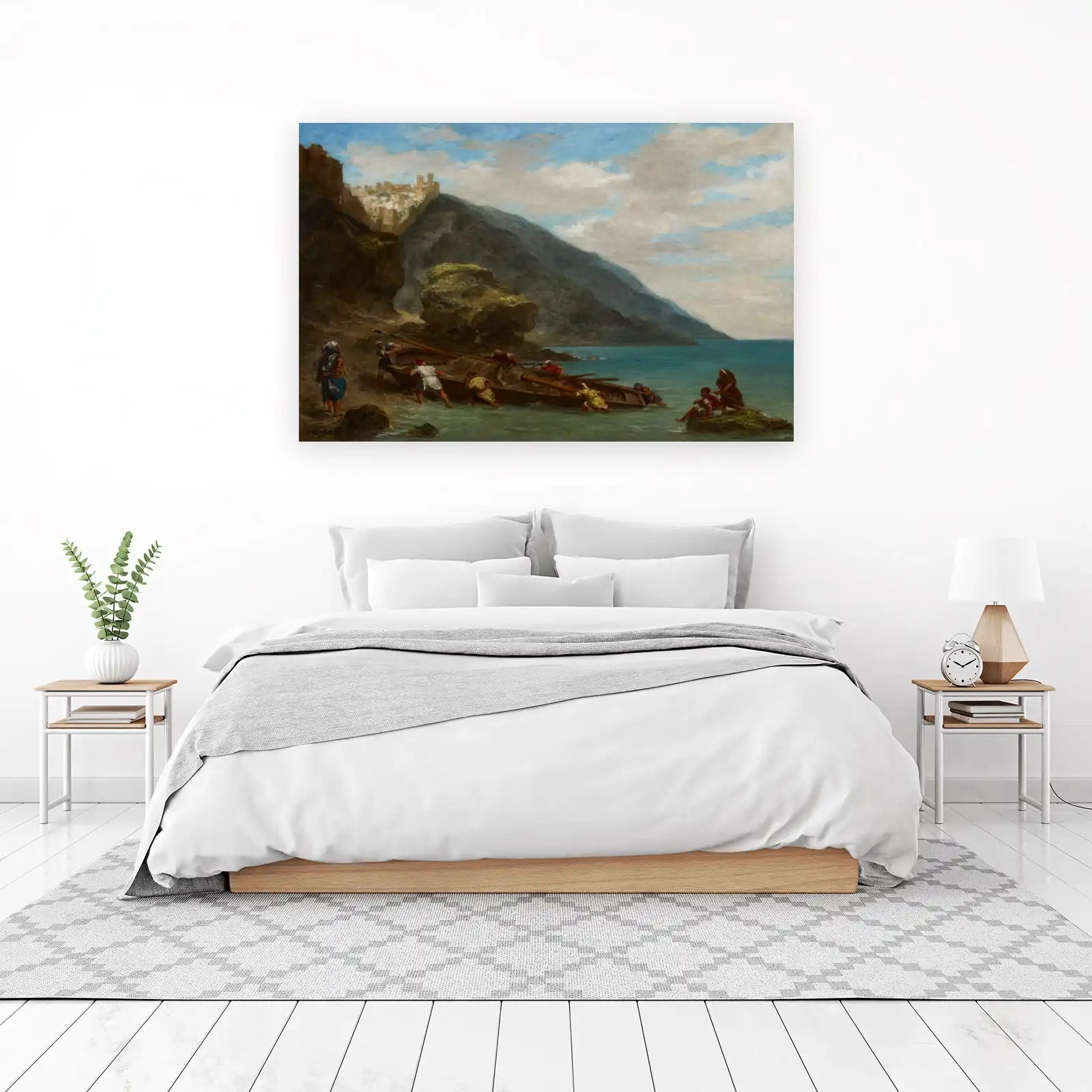 Mediterranean Landing Scene Wall Art