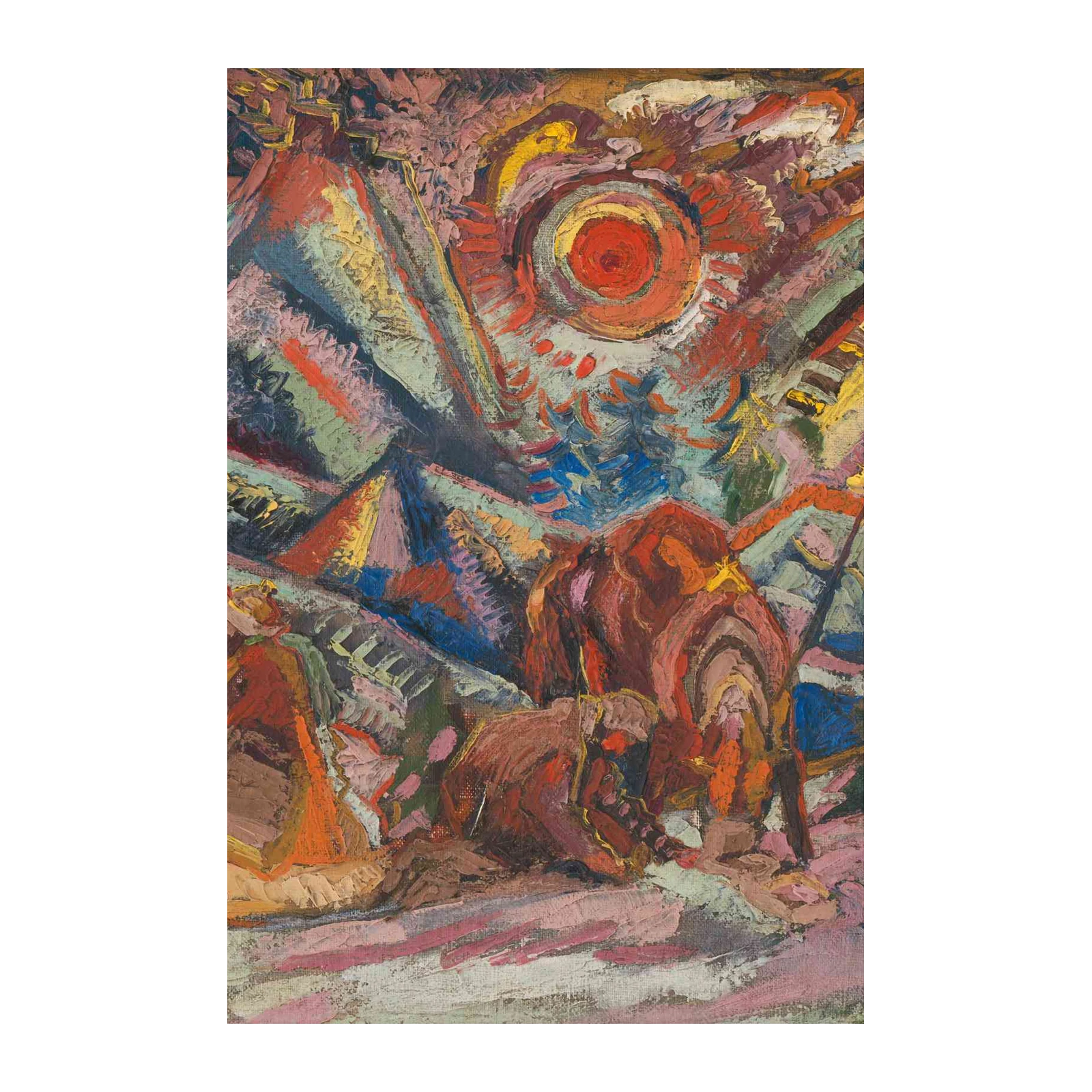 Vibrant Expressionist Landscape Wall Art
