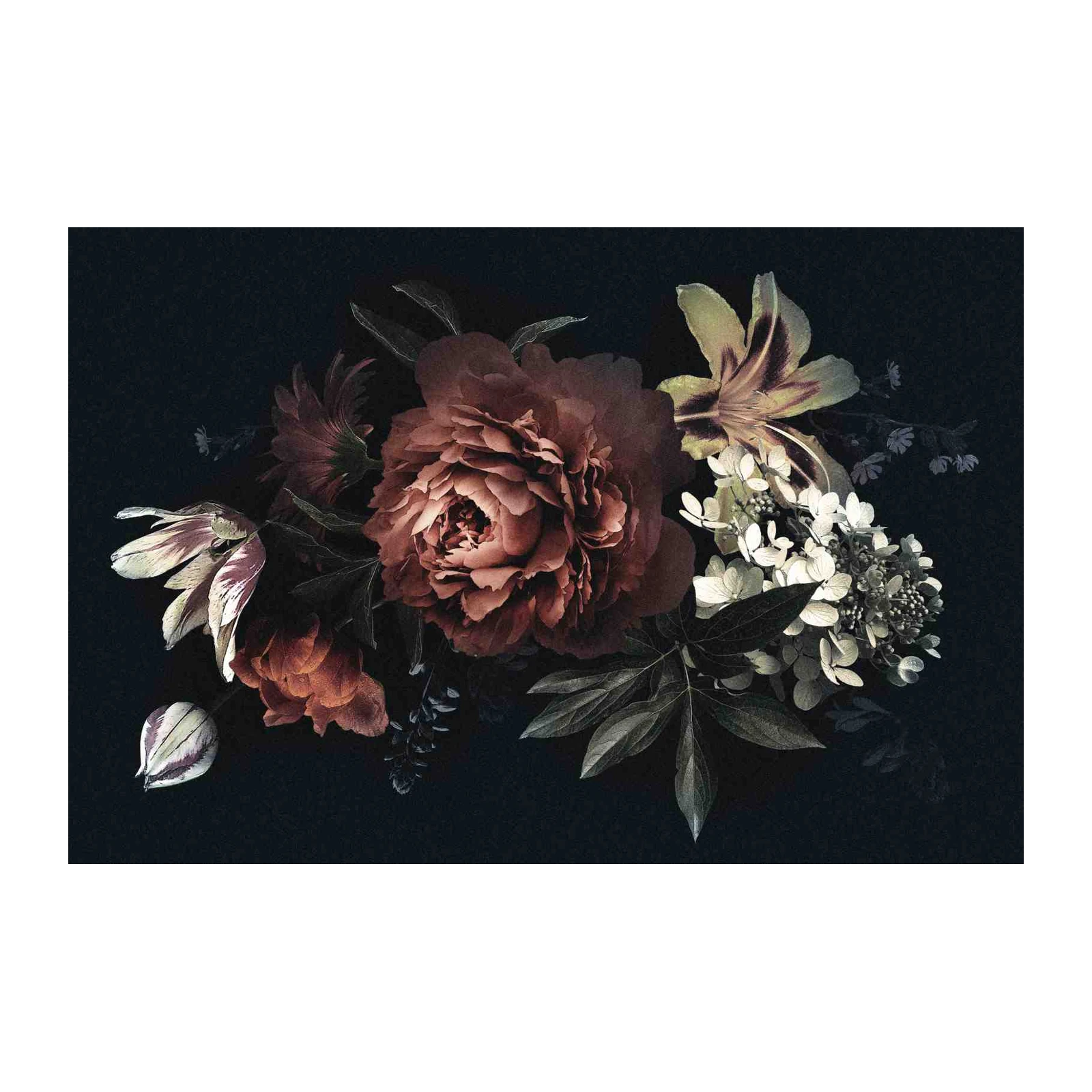Moody Floral Wall Art Wall Art