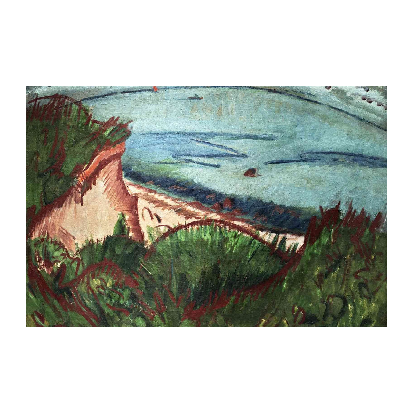 Seaside Landscape Impressionist Wall Art