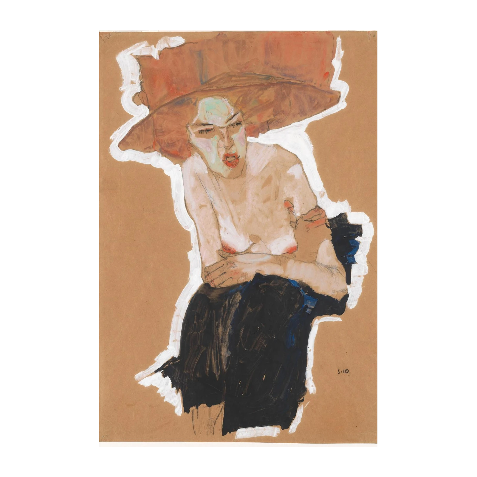 Expressive Woman Portrait Wall Art Wall Art