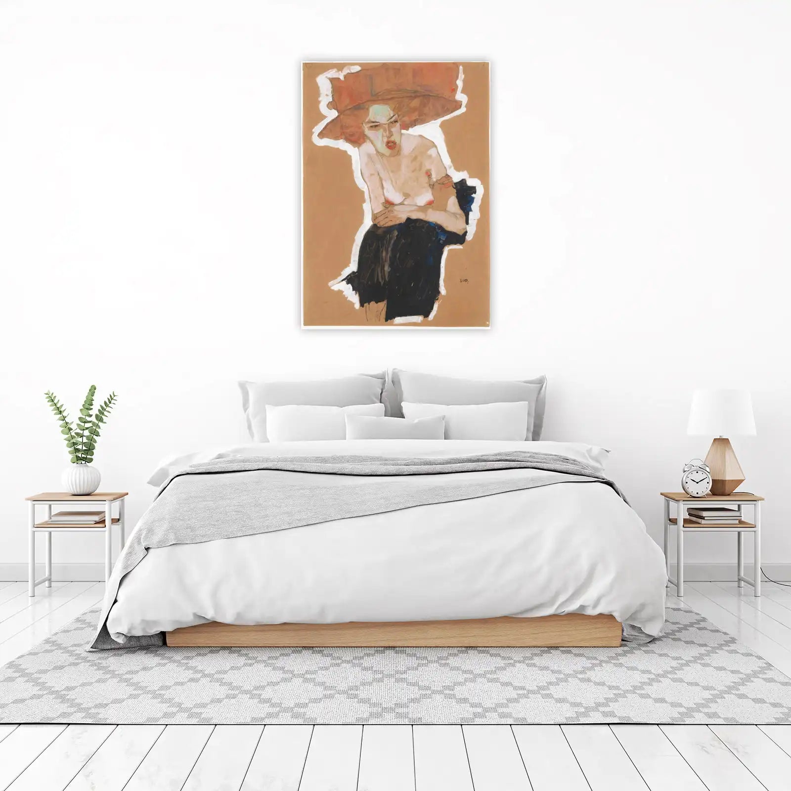 Expressive Woman Portrait Wall Art Wall Art