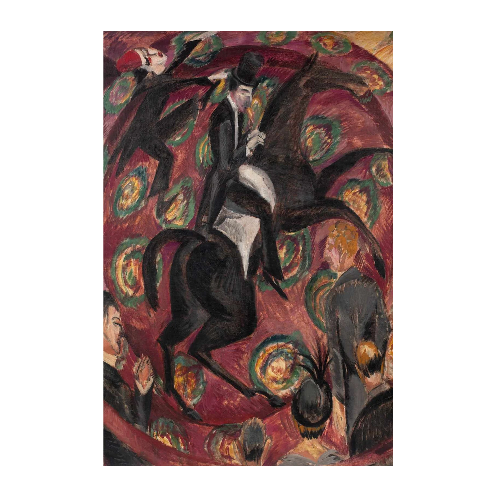 Dynamic Equestrian Acrobatics Wall Art
