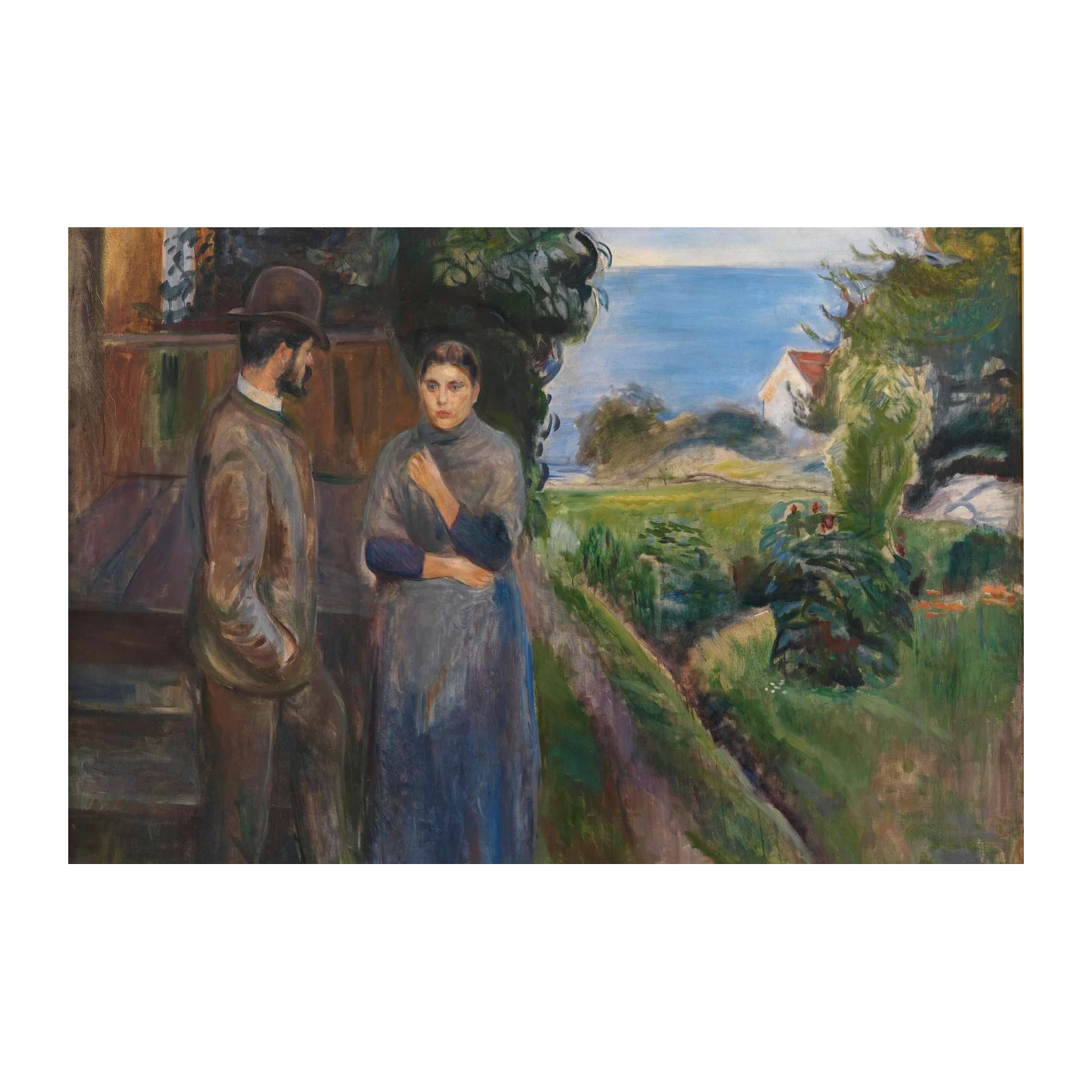 Enigmatic Embrace Seaside Landscape Wall Art
