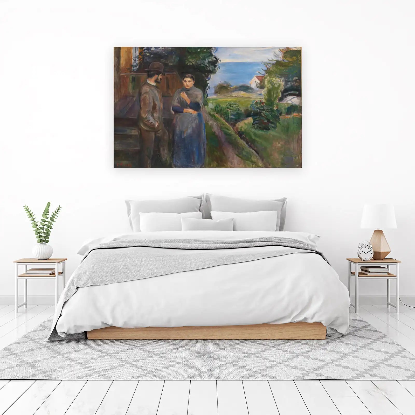 Enigmatic Embrace Seaside Landscape Wall Art
