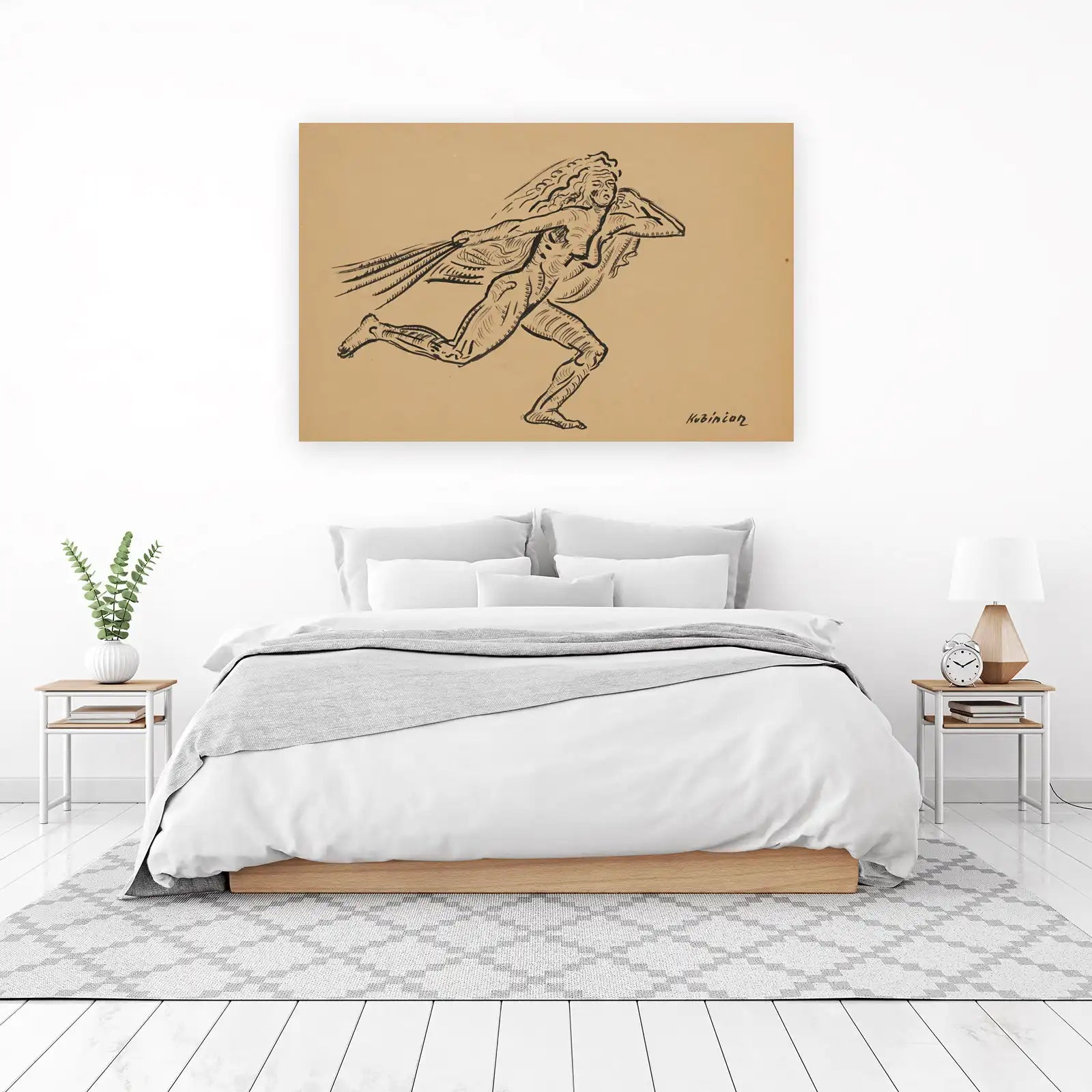 Expressive Runner Art Wall Art