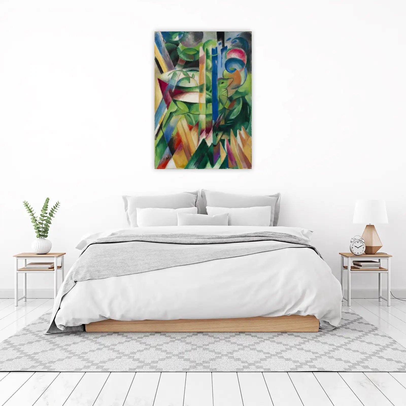 Vibrant Forest Animal Expressionist Wall Art