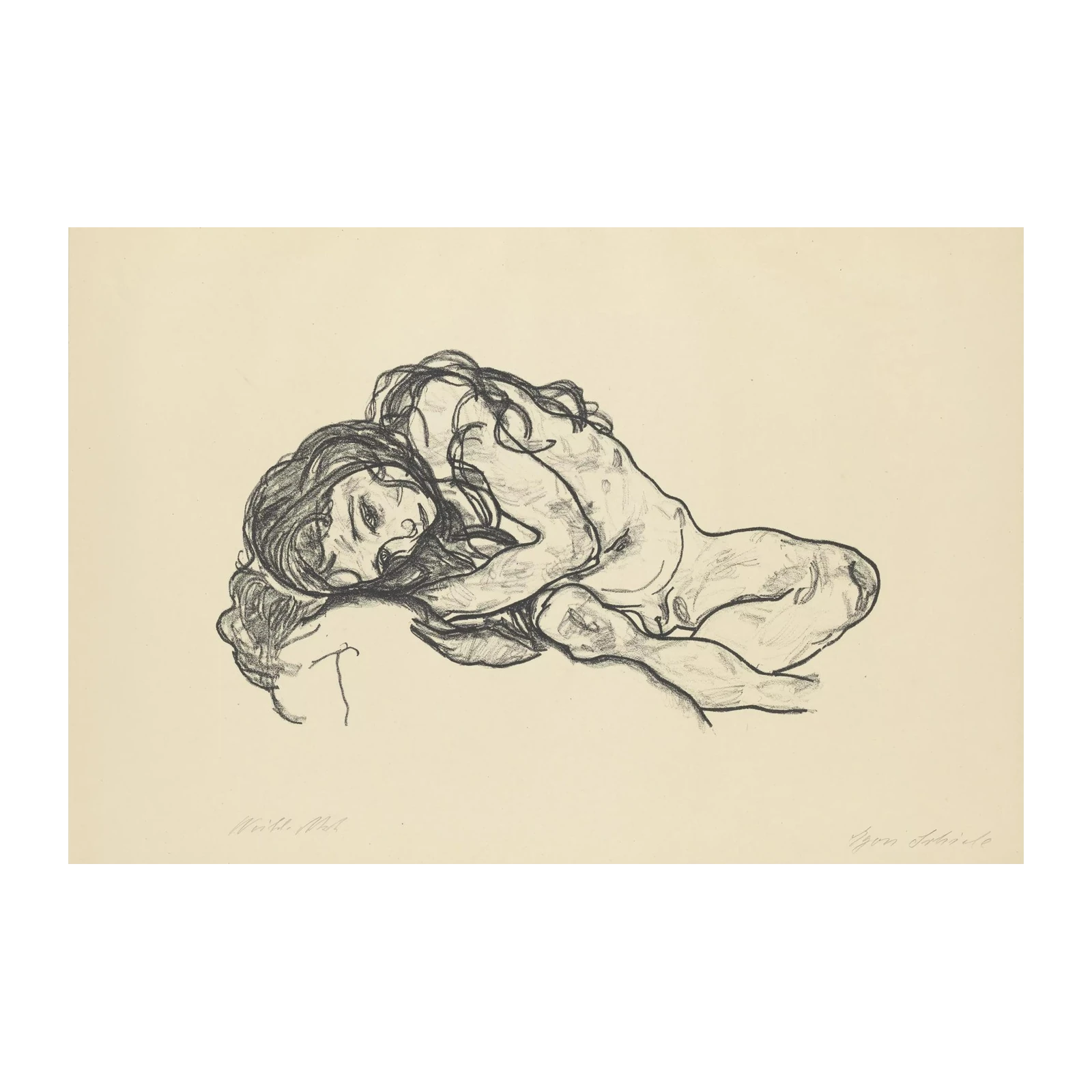 Egon Schiele 'Reclining Nude' Wall Art