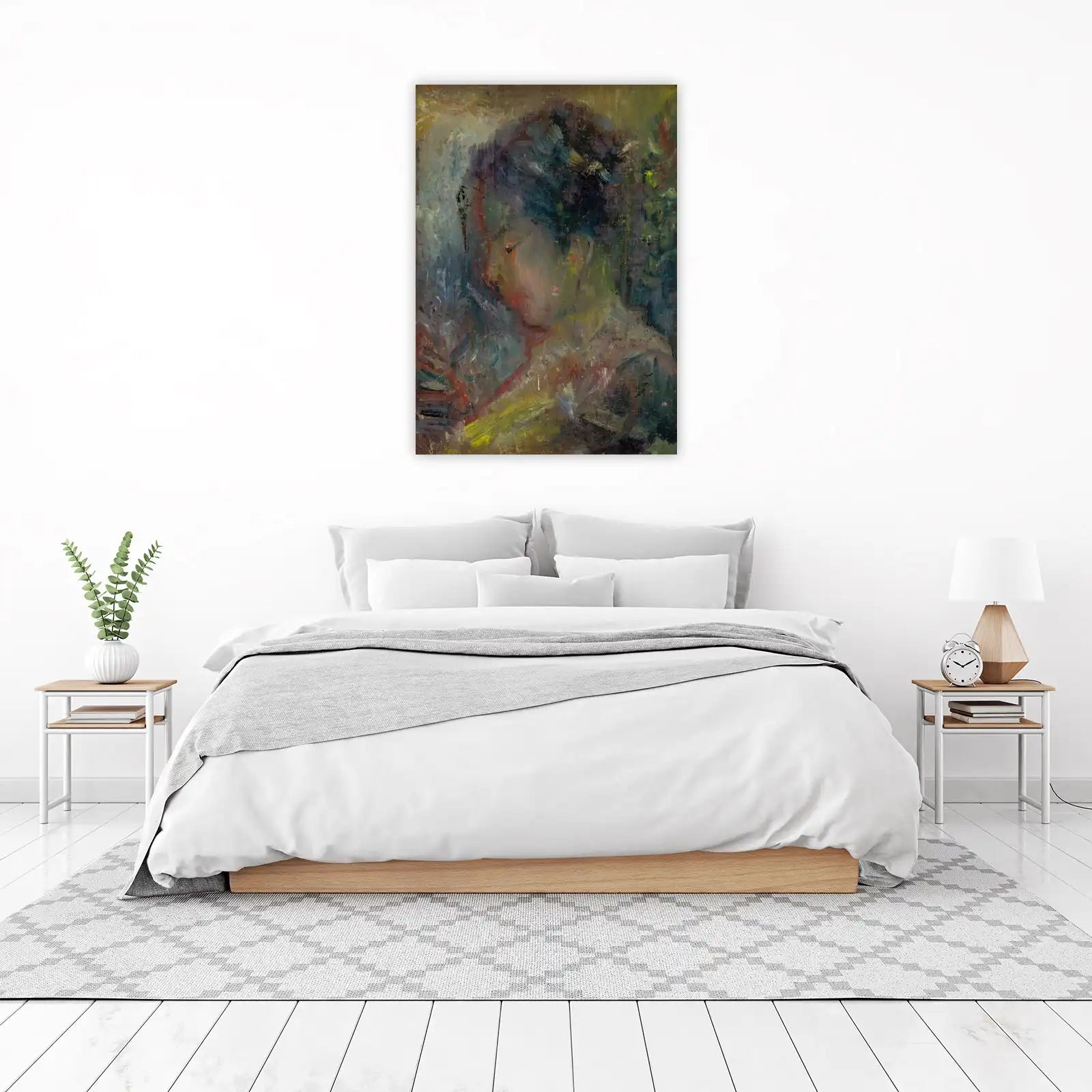 Impressionist Portrait "Woman's Gaze" Wall Art