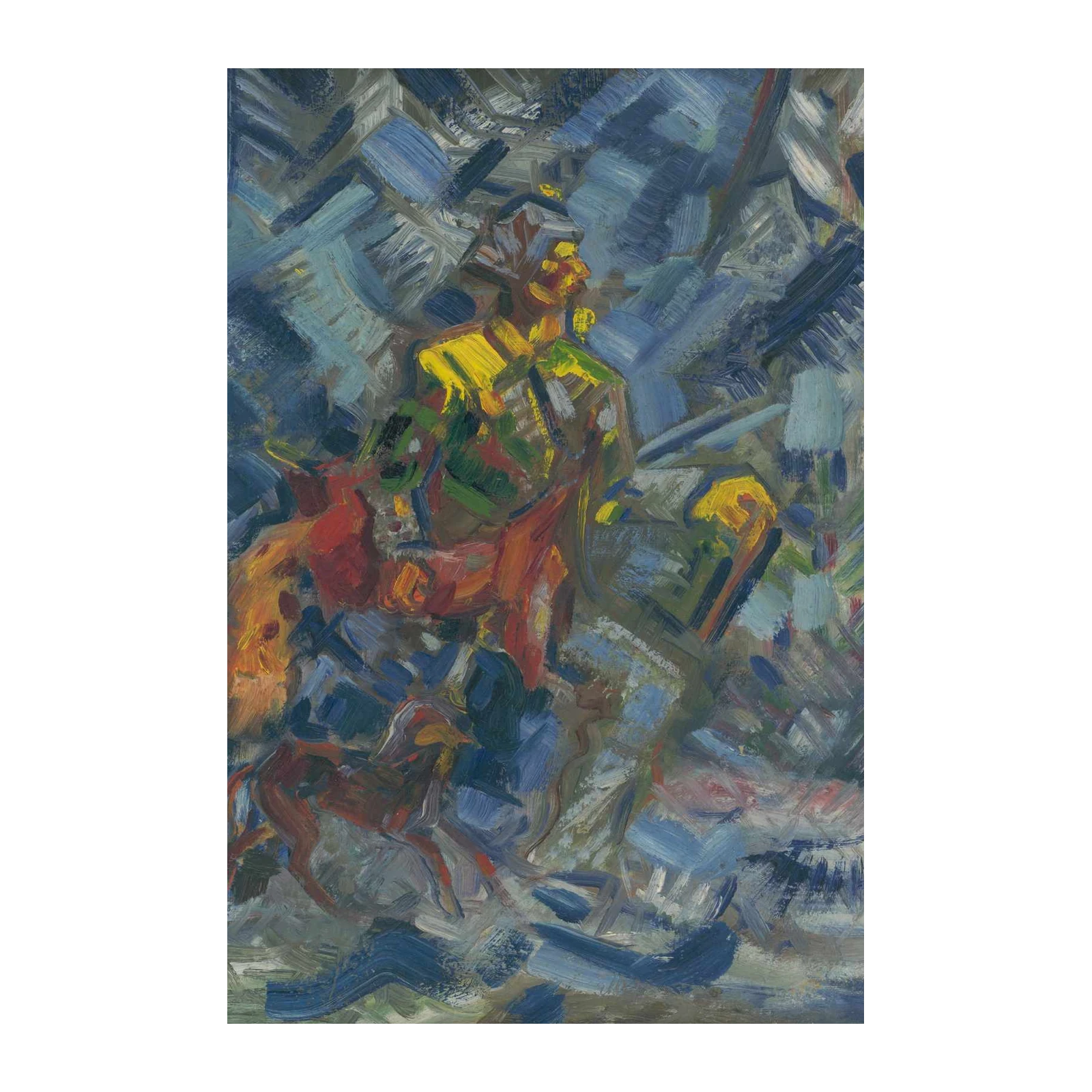 Abstract Horse Rider Wall Art