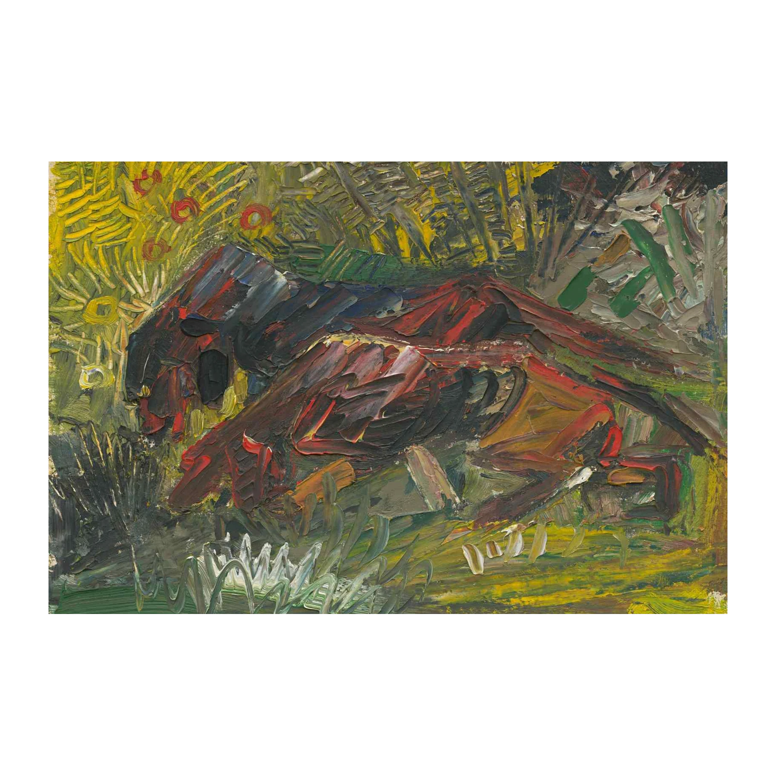 Bold Abstract Animal Painting Wall Art