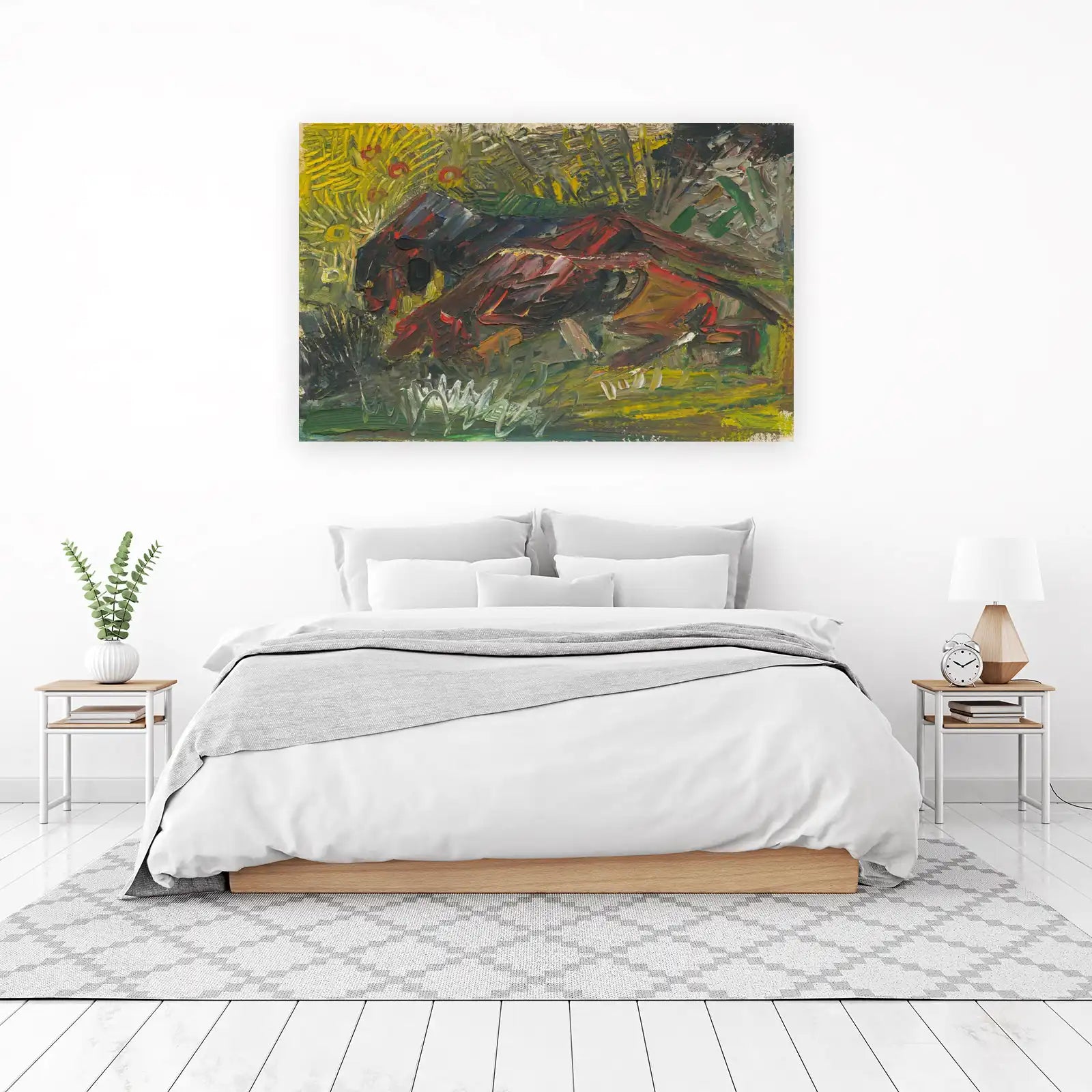 Bold Abstract Animal Painting Wall Art
