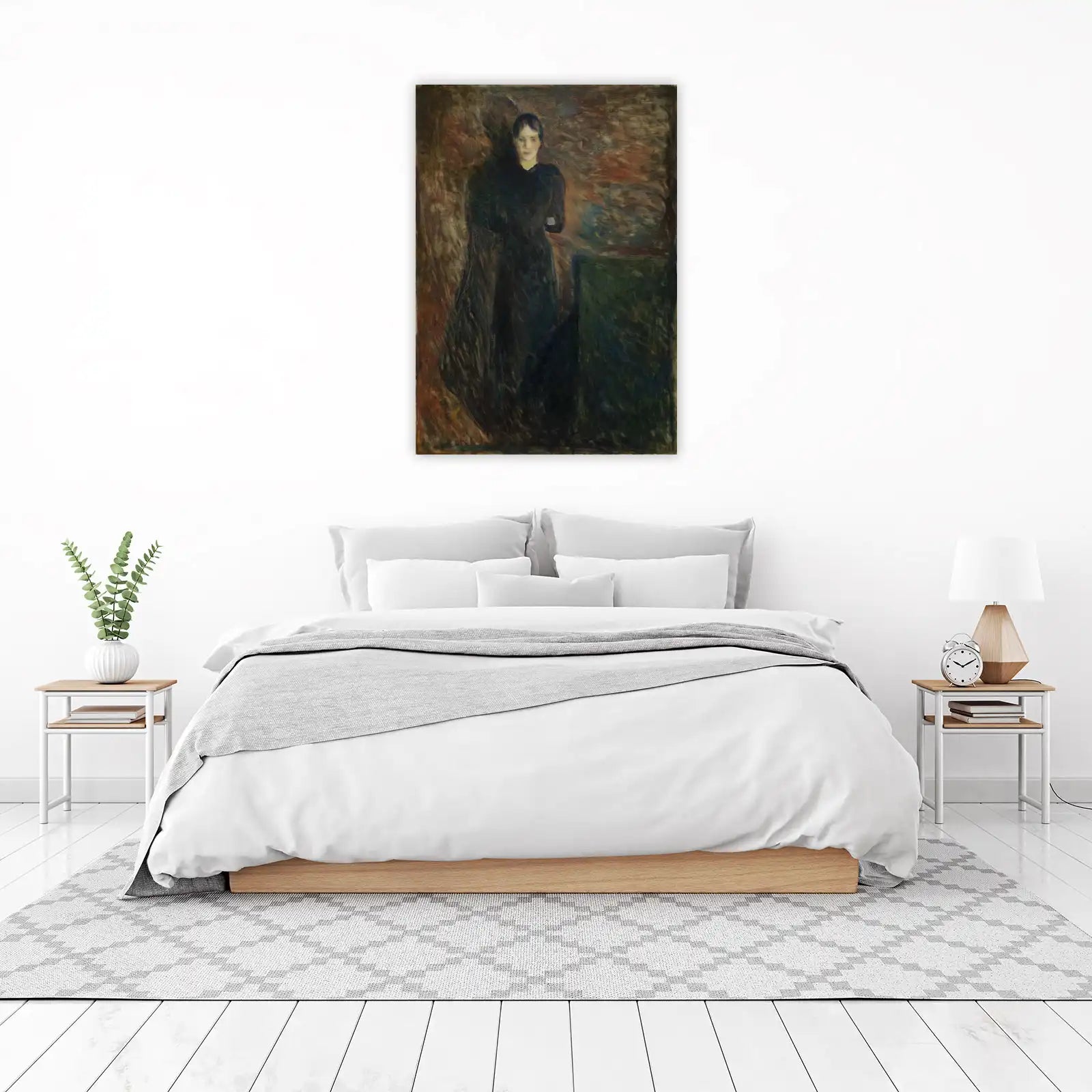 Melancholy Portrait of a Woman Wall Art