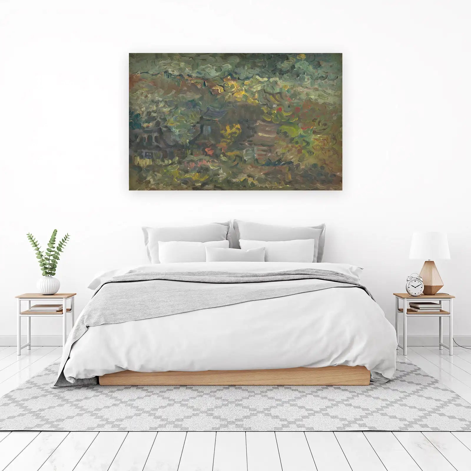 Impressionist Village Scene Wall Art Wall Art