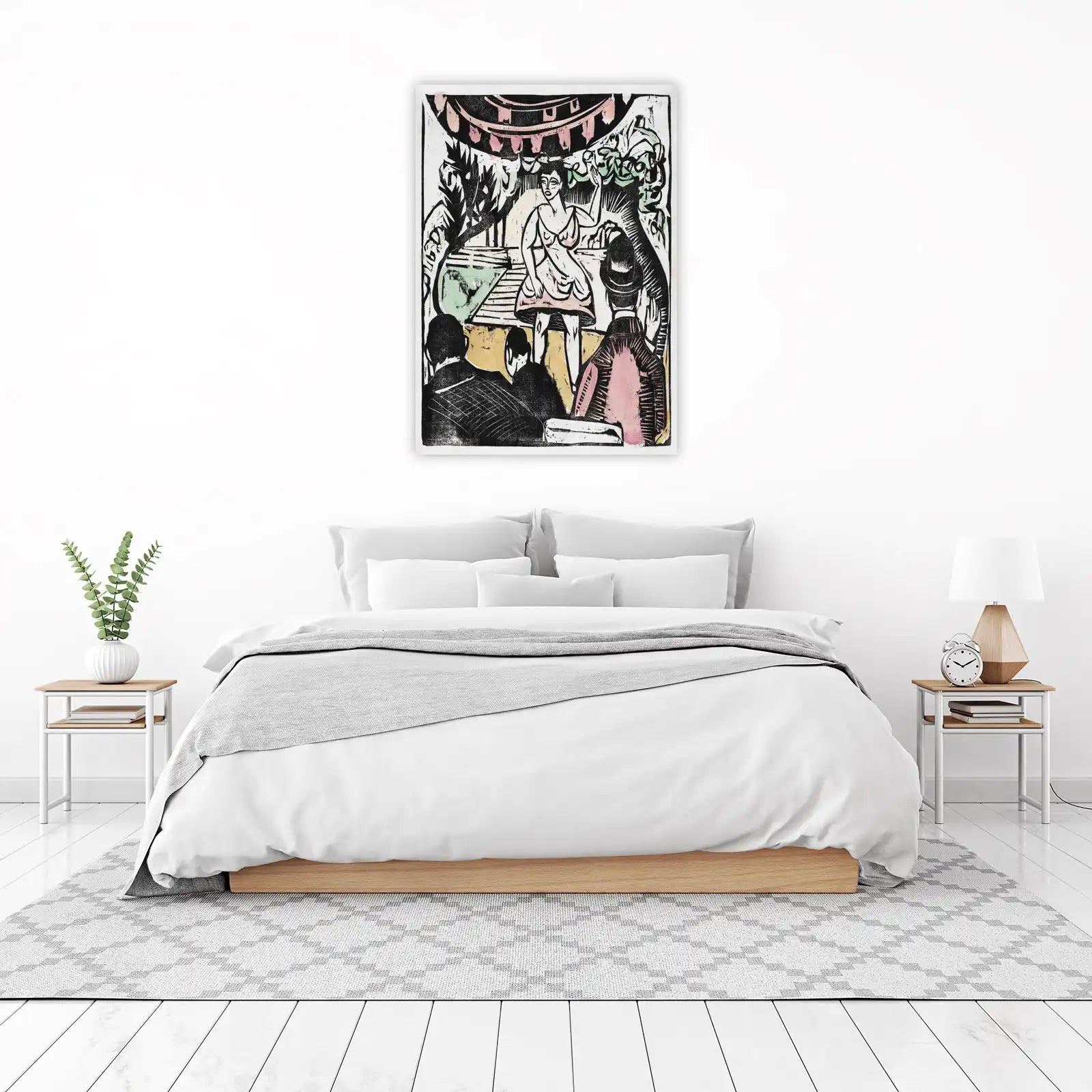 Expressionist Dancer & Audience Wall Art