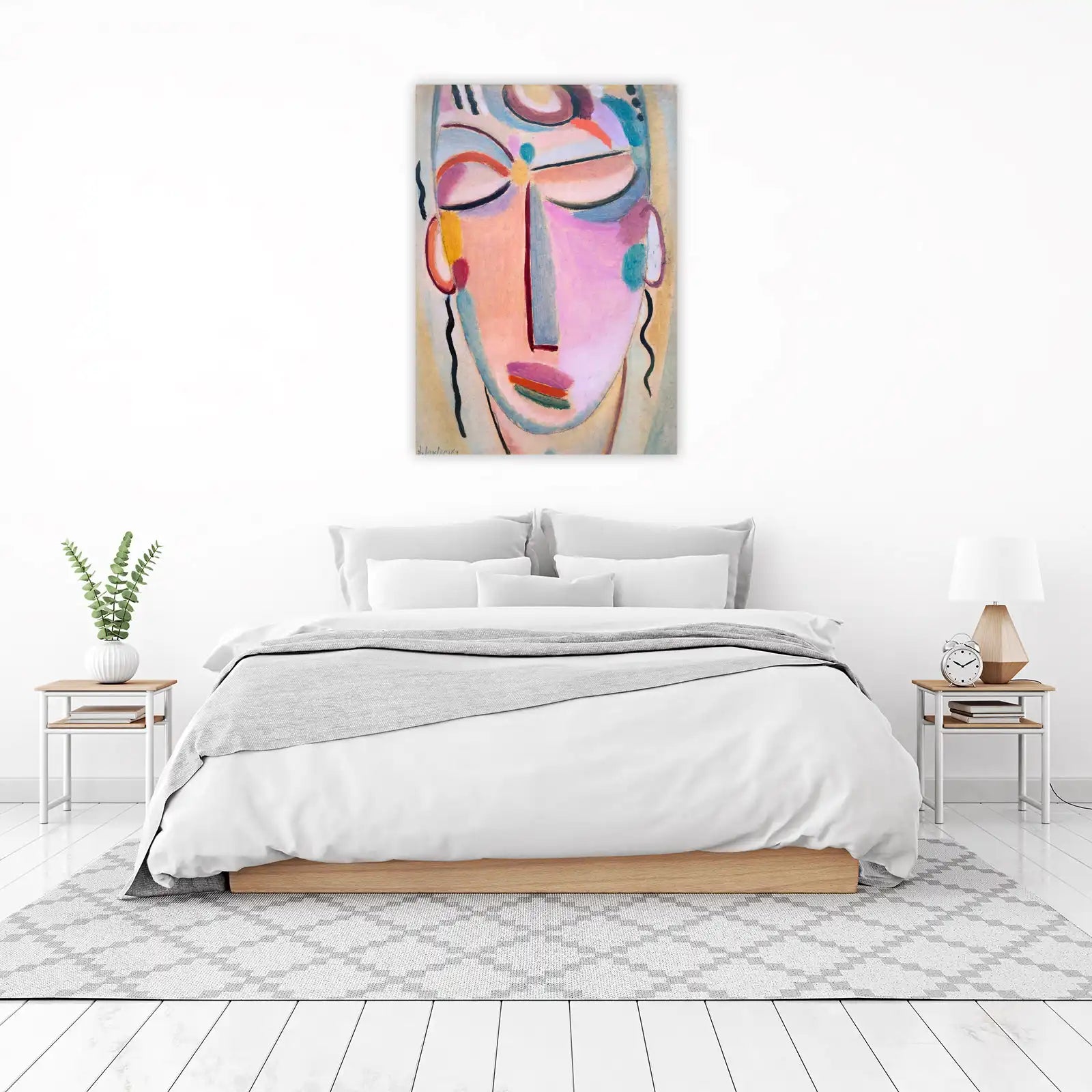 Abstract Portrait Expressionist Wall Art