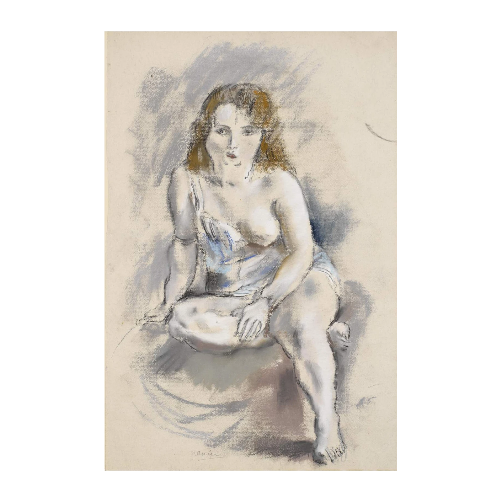 Seated Woman Study Wall Art