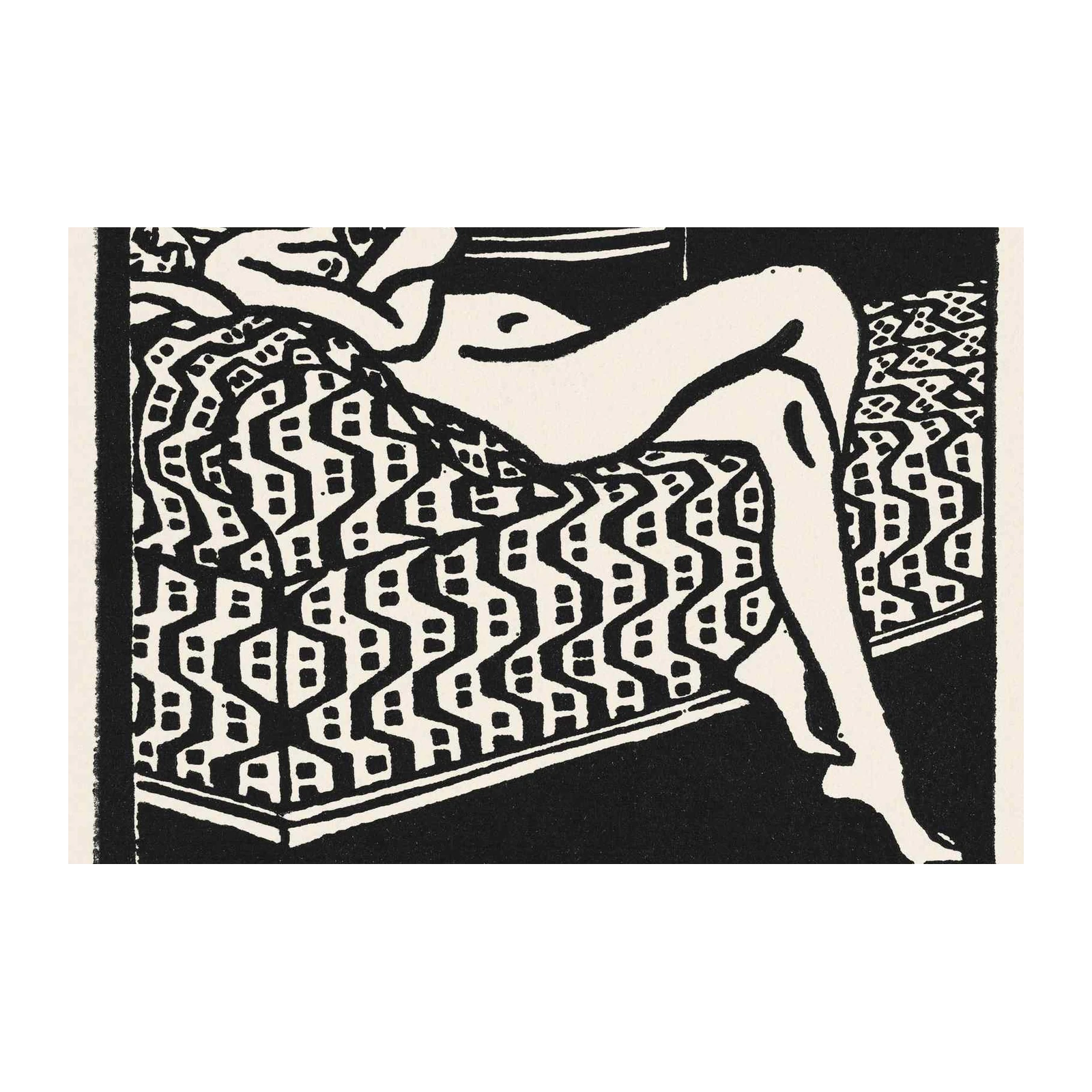 Abstract Nude Body & Pattern Wall Art