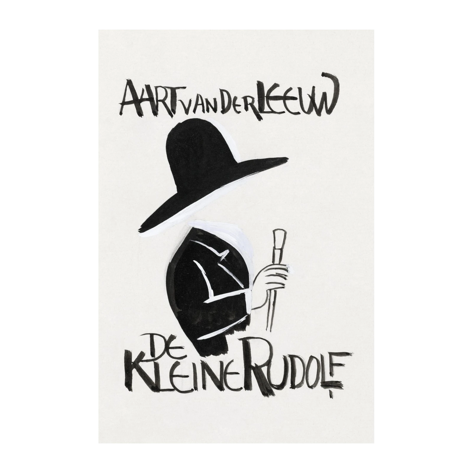 Stylized Gentleman 'De Kleine Rudolf' Wall Art