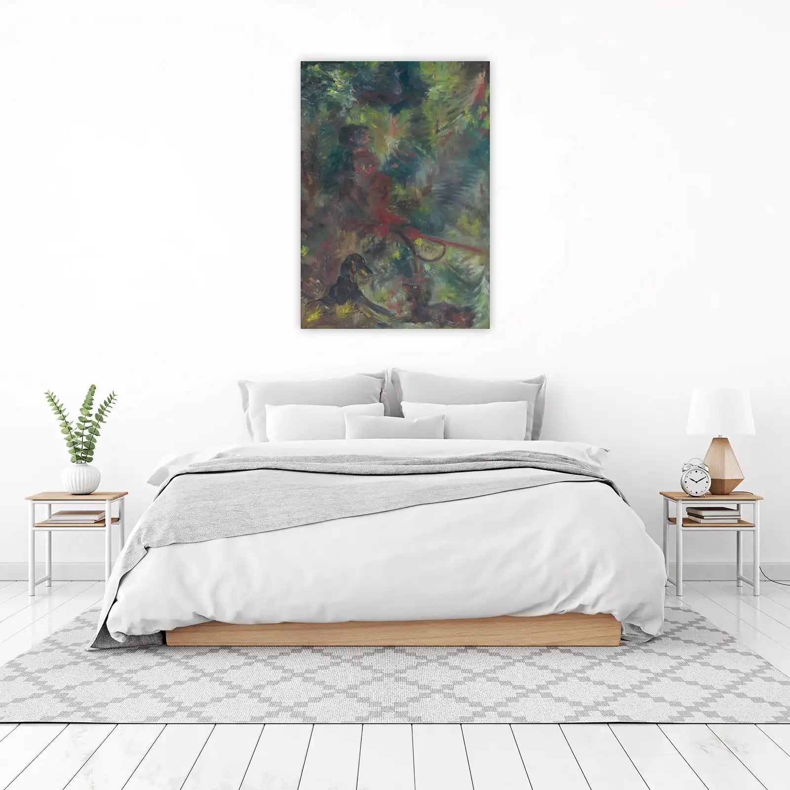 Impressionist Dog Scene Wall Art